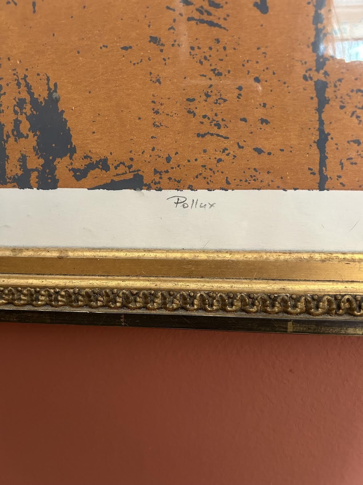 Framed Limited Edition Screenprint By Christopher Browne, Titled Pollux, 2/10 photo vinterior