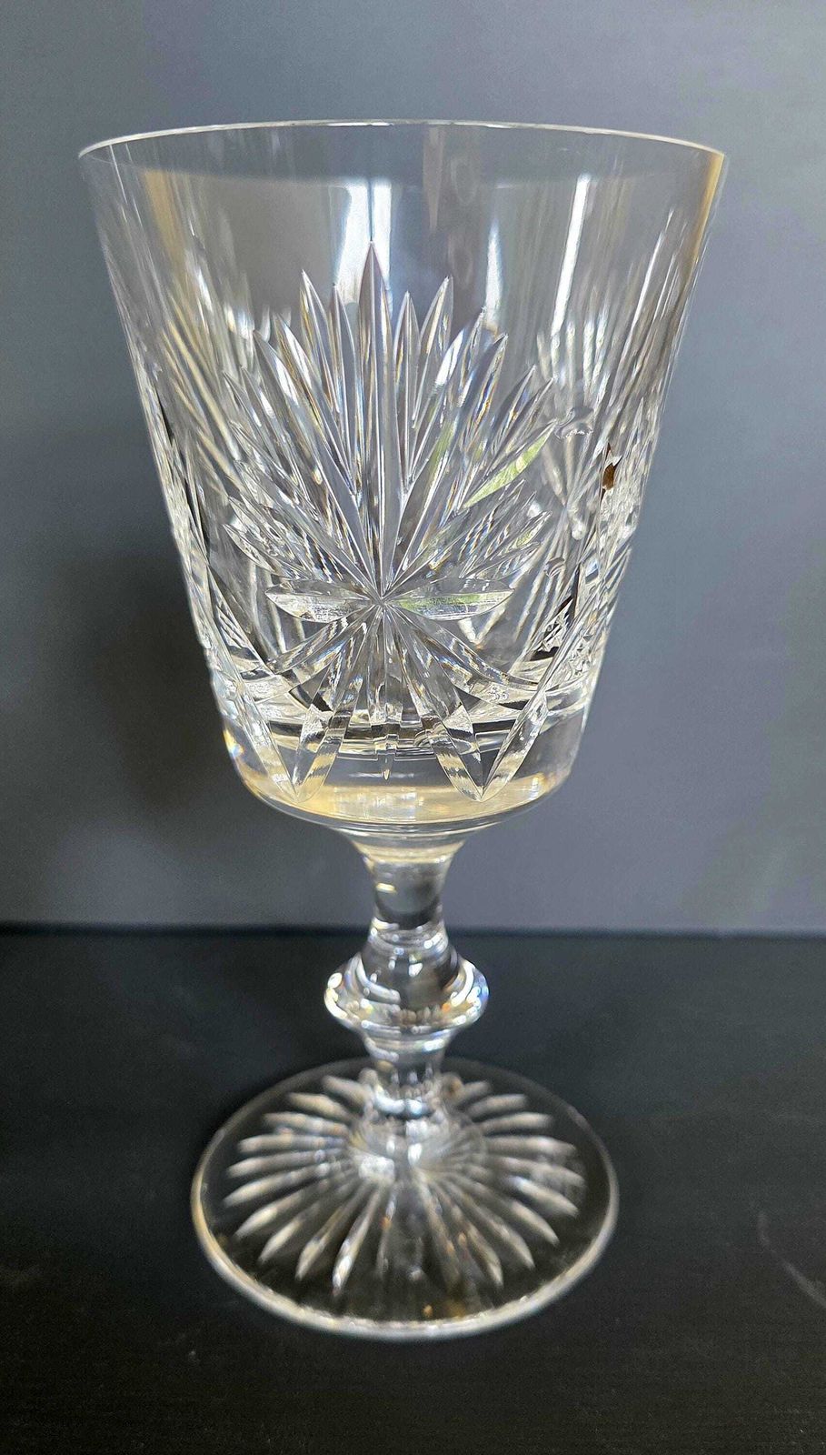 Vintage Star Of Edinburgh Crystal Wine Glasses, Set Of 6, Scottish Design photo Home Decor