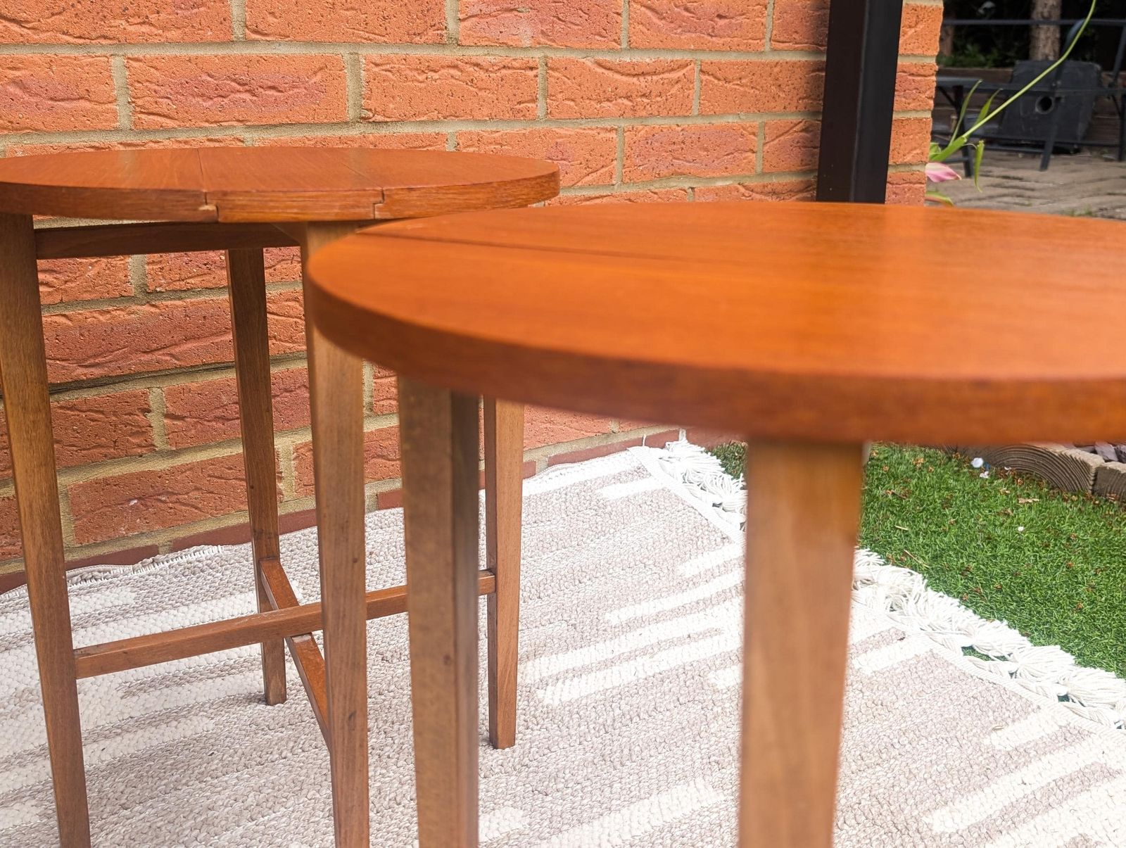 Furniture Vintage Mid Century Modern Nest Of 5 Teak Veneer Tables By Poul Hundevad For Novy Domov. Retro Furniture photo