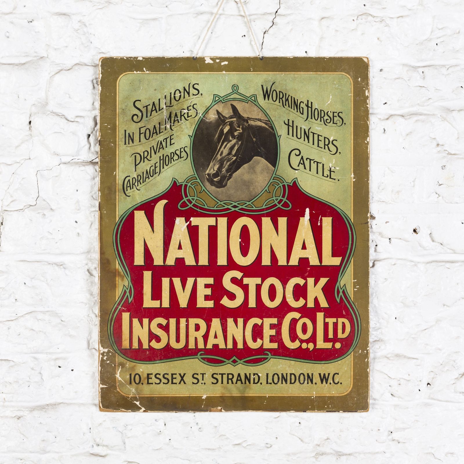 National Live Stock Insurance Show Card