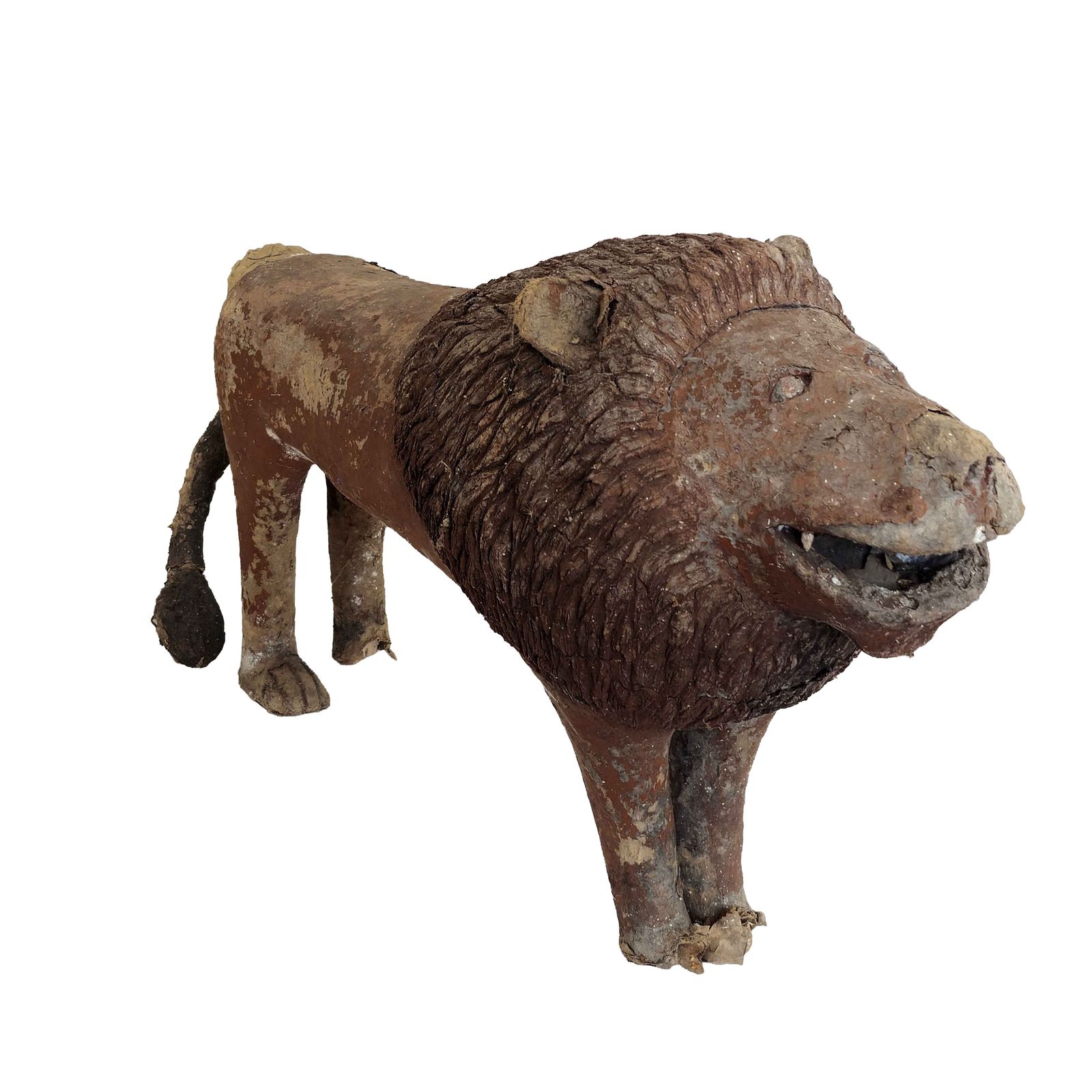 Fabulous Large Folk Art Lion Sculpture   Early 20th Century Rustic   Scratch Built photo furniture