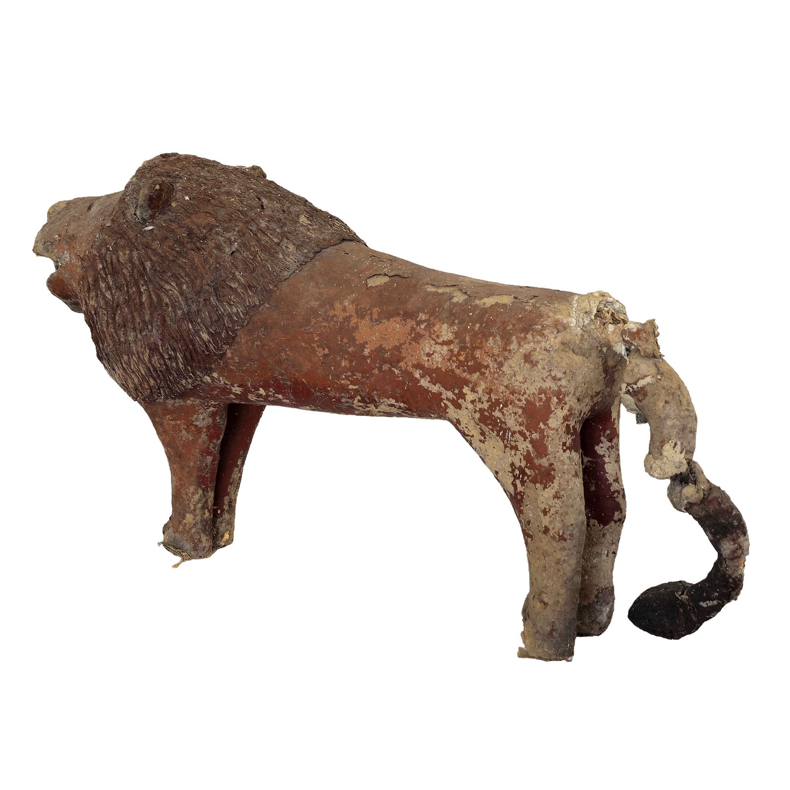 photo vinterior Fabulous Large Folk Art Lion Sculpture   Early 20th Century Rustic   Scratch Built