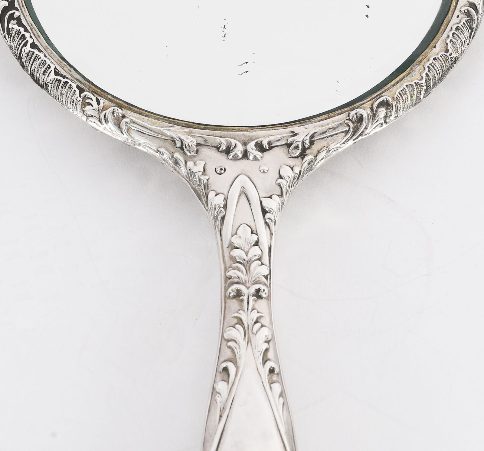 Home Decor Antique Sterling Silver Cherubs Hand Mirror S Blanckensee & Son Birmingham 1912 photo