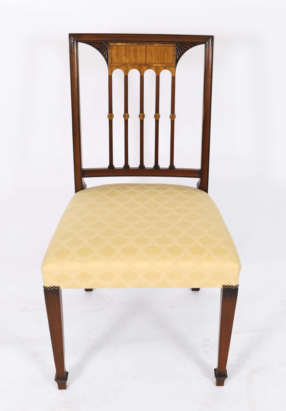 Set 12 Sheraton Revival Dining Chairs From Harrods  Late 20c photo for sale