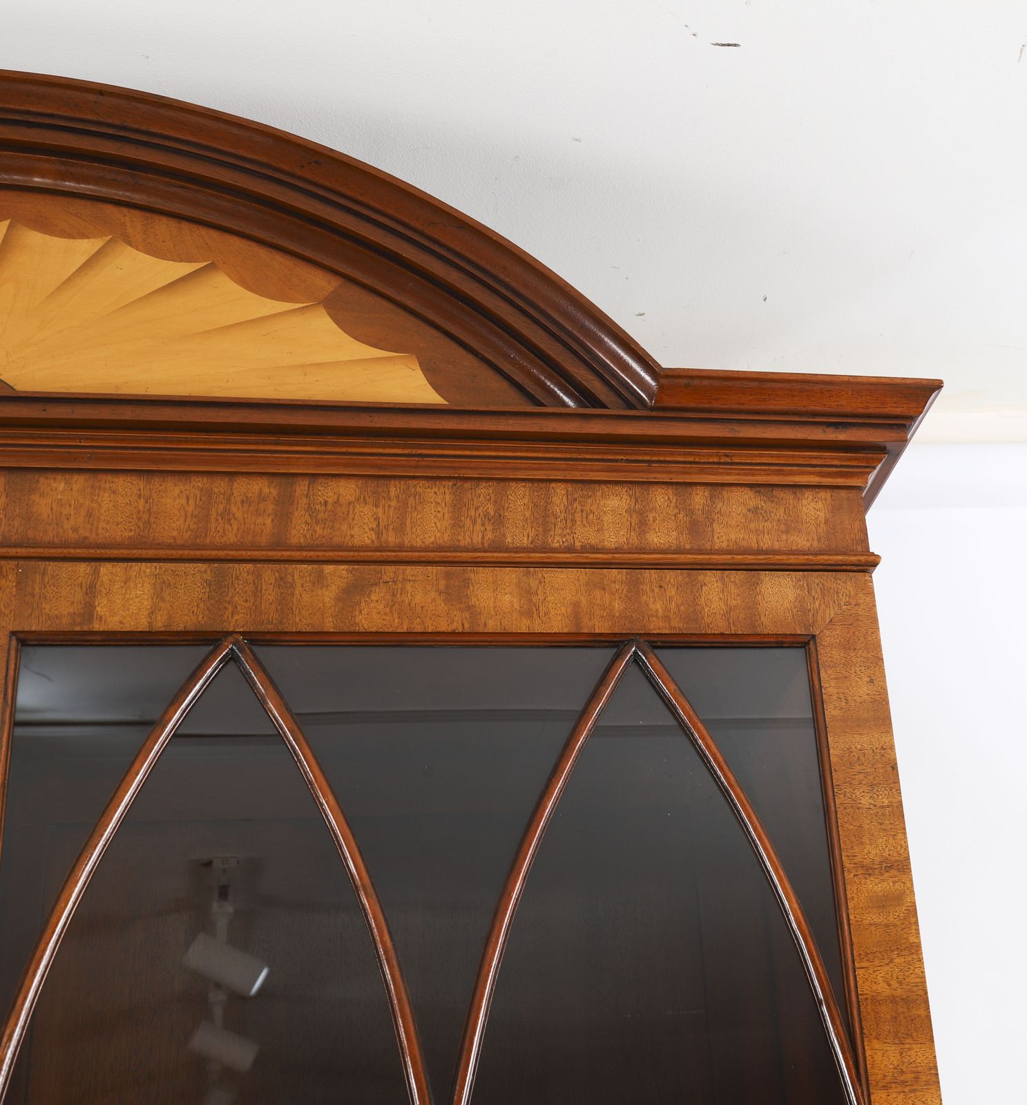 Vintage Pair English George III Revival Library Bookcases 20th C photo buy