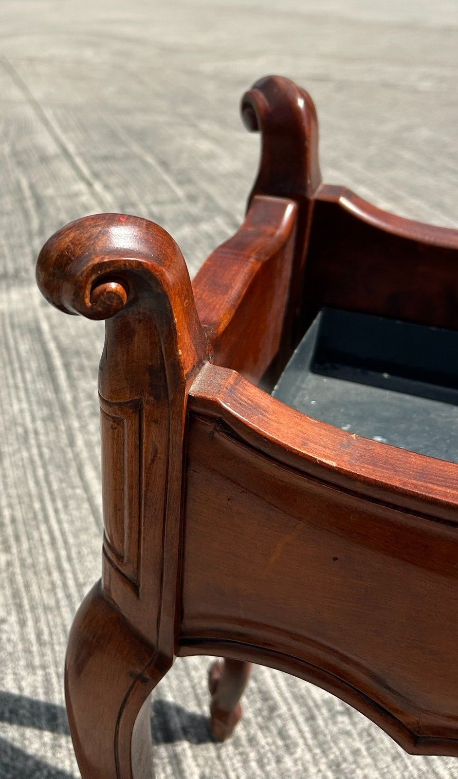 85.0 Quality Reproduction French Louis Style Mahogany Tall Planter Wine Cooler Stand photo