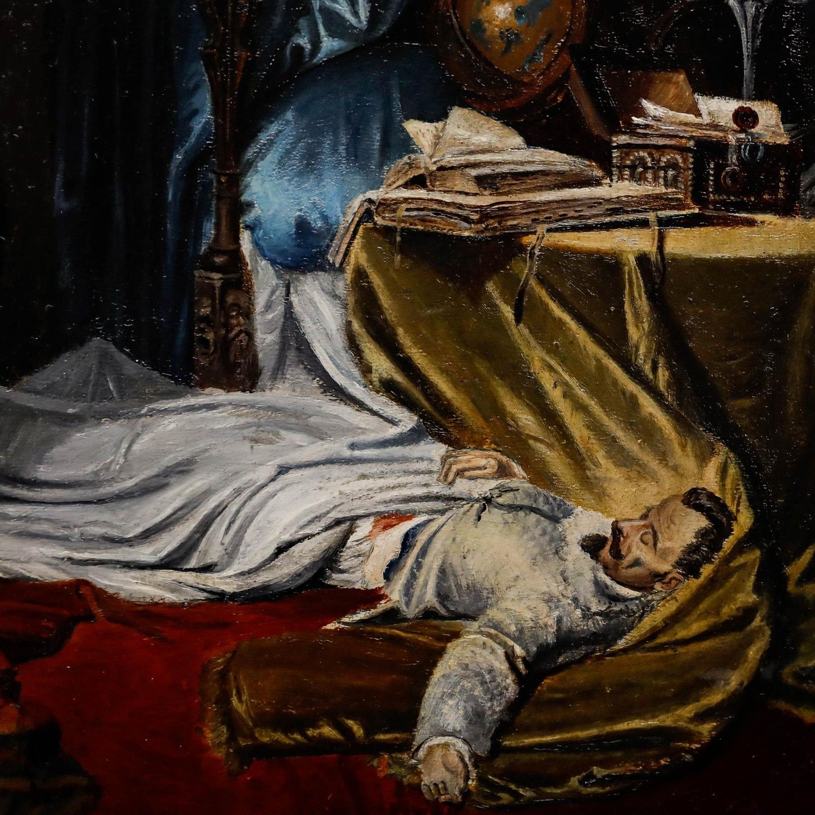 After Carl Theodor Von Piloty Oil, Seni Before The Corpse Of Wallenstein photo 450.0