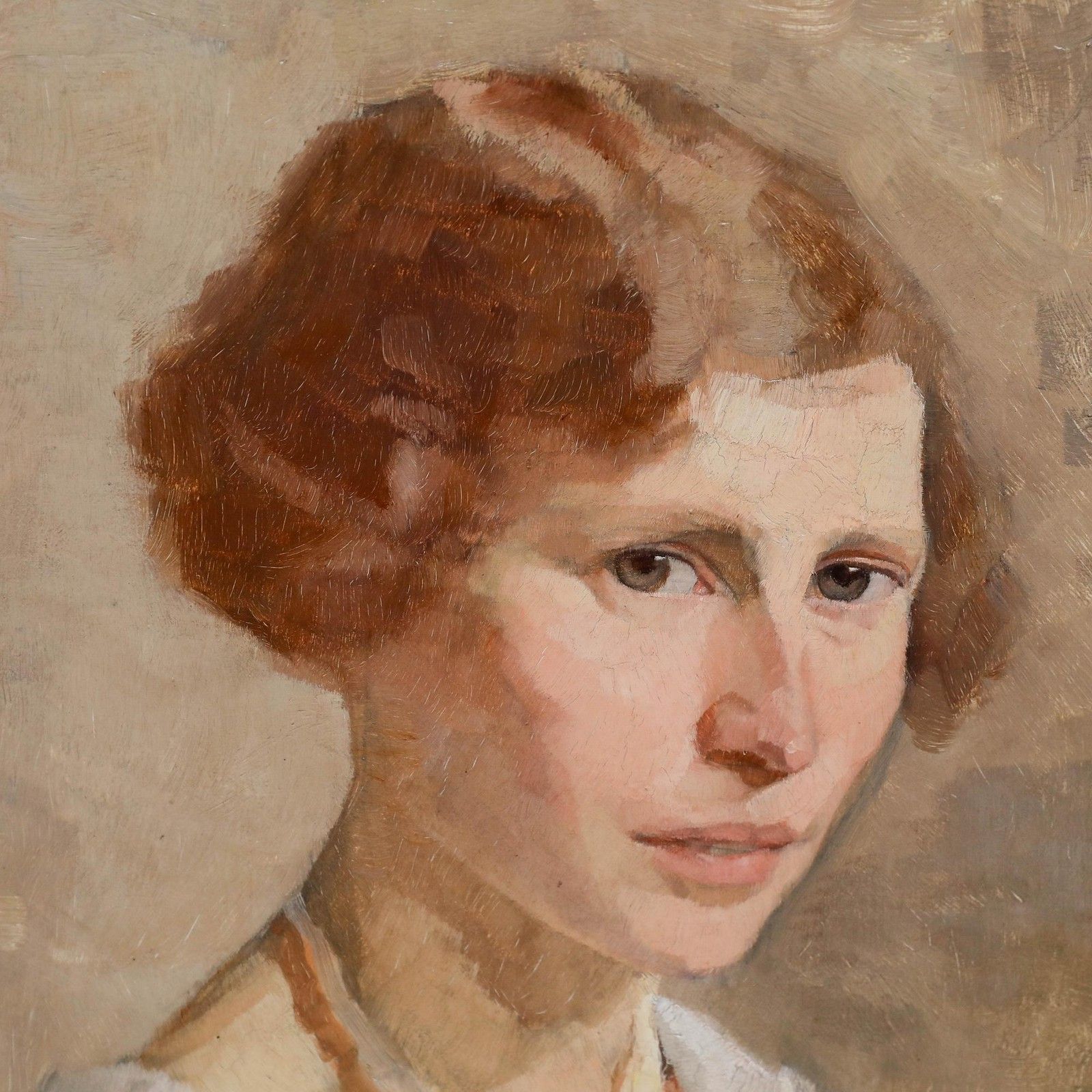 Oskar Hagemann (1888 1985) 1925 Oil, Faithful Companion photo vinterior
