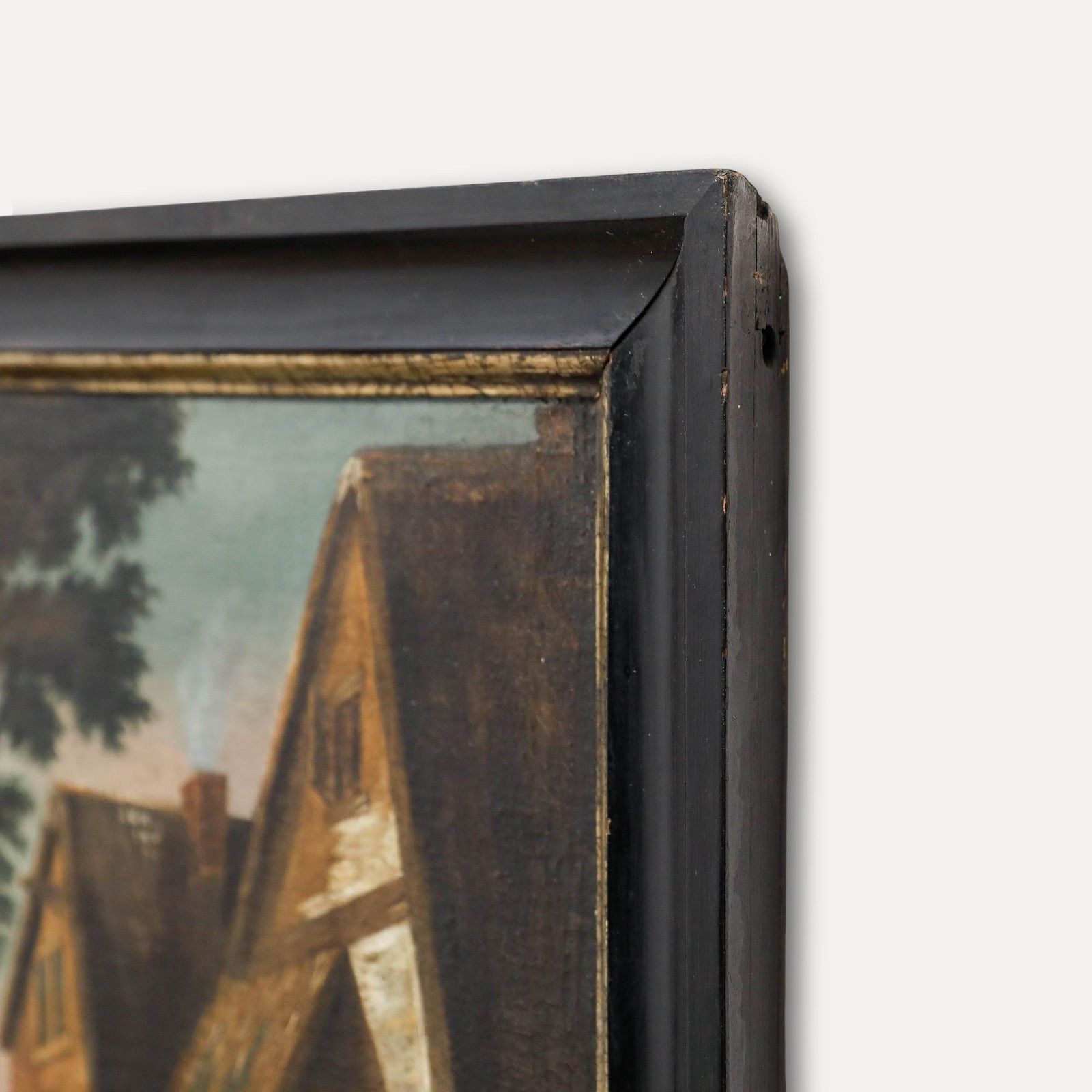 European School 18th Century Oil A Village Kermesse photo buy