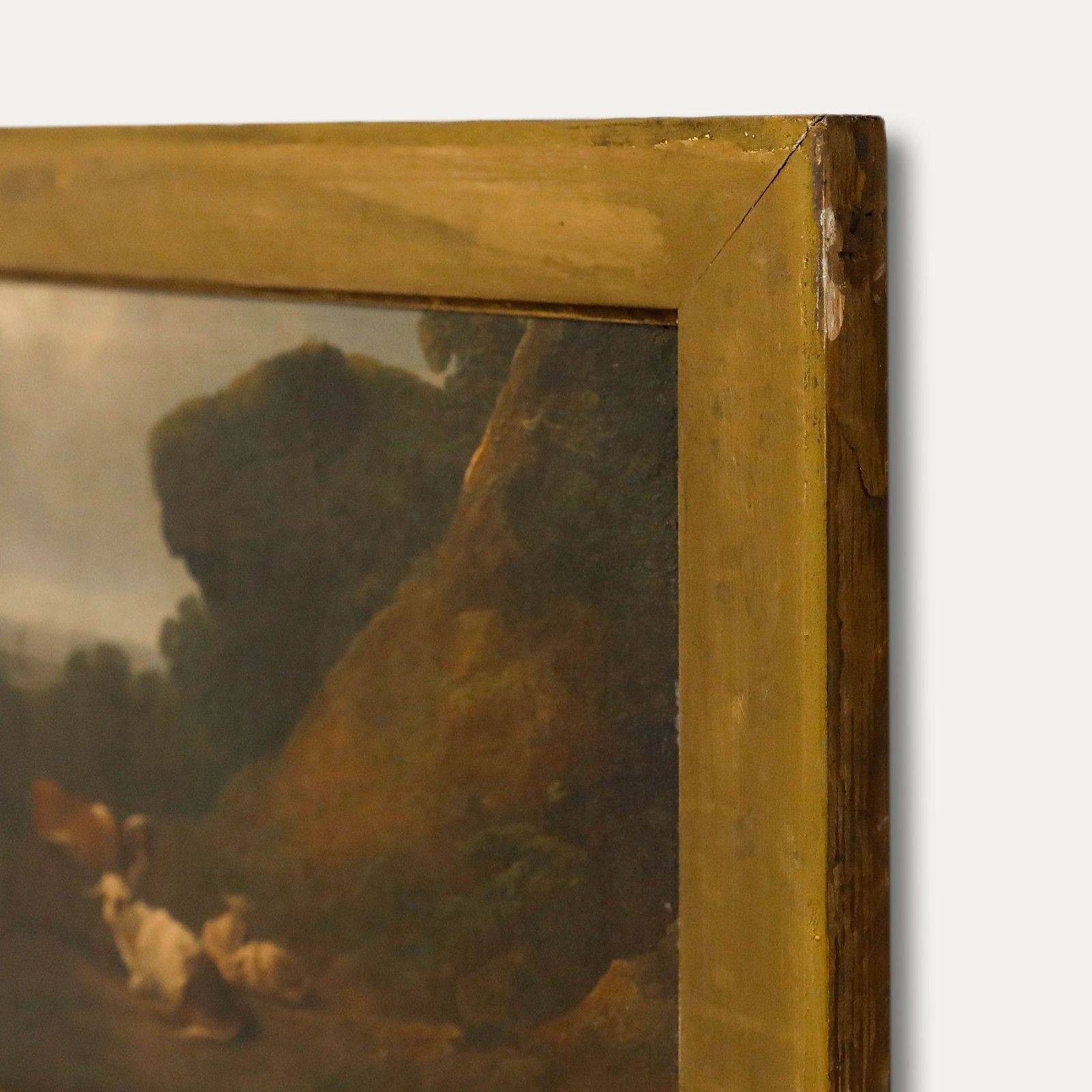 Manner Of Philip De Loutherbourg (1740 1812) Framed Oil, Cattle At Rest photo vinterior