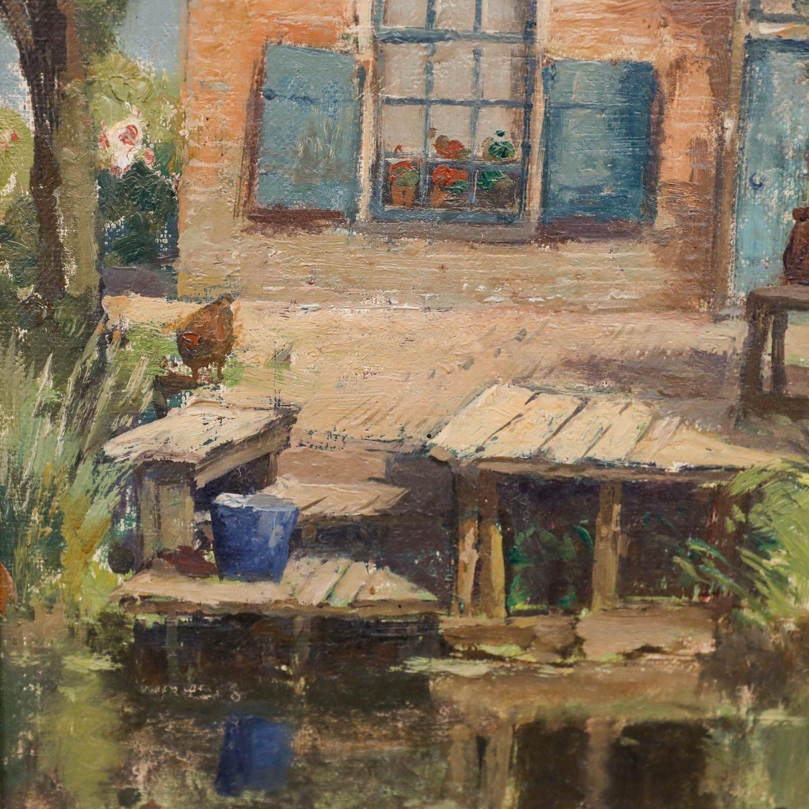 Gerbrand Frederik Van Schagen (1880 1968) Early 20th Century Oil, The Cottage photo vinterior