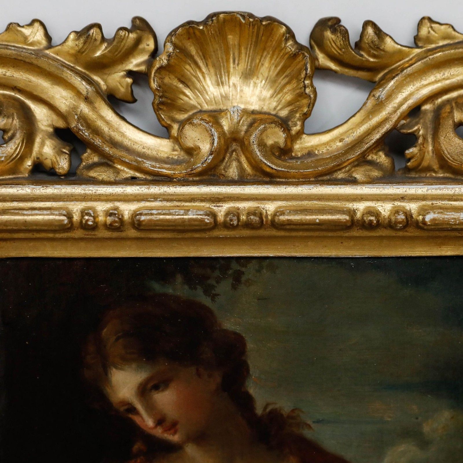 photo furniture After Giovanni Francesco Romanelli Framed 19th Century Oil, The Cumean Sybil