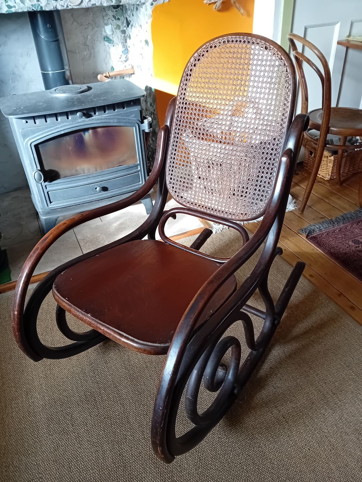Antique Mundus   J & J Kohn Bentwood Rocking Chair Secessionist Thonet Style Restoration Project Investment Piece photo furniture