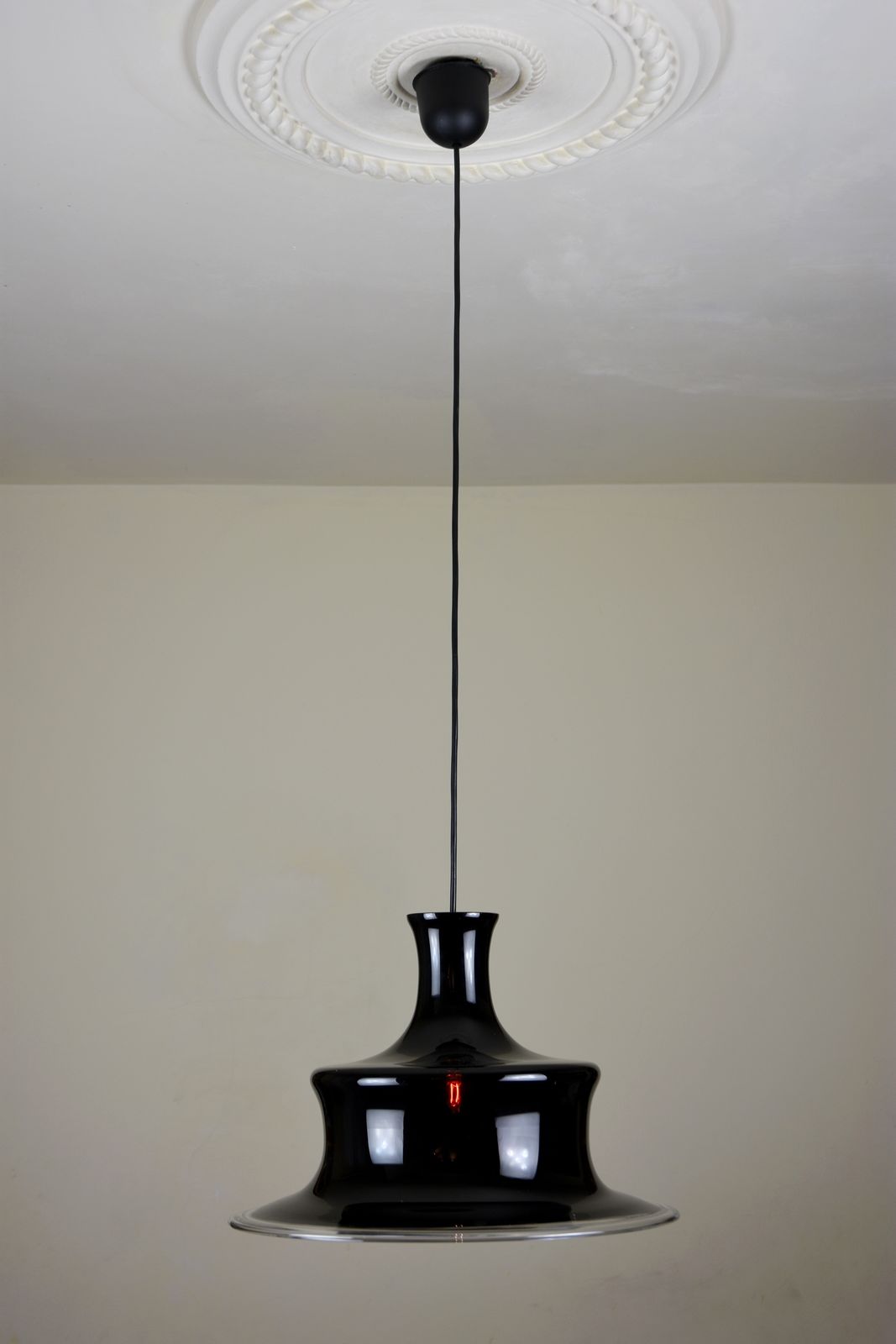 Sonate 1 Pendant Light In Aubergine Glass By Michael Bang For Holmegaard, 1978 photo furniture
