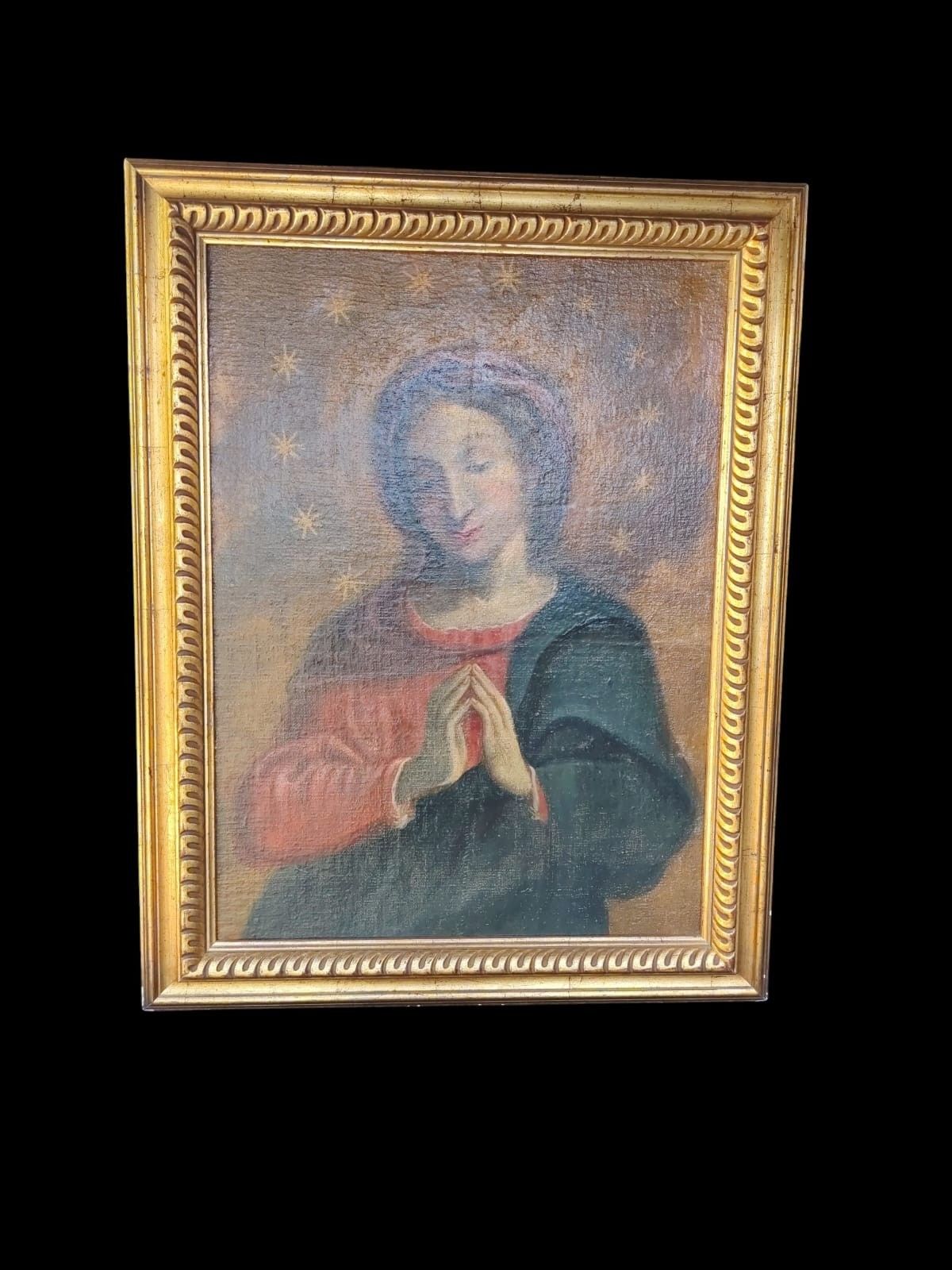 Madonna Orante Oil On Canvas 17th Century Central Italy photo 464.0