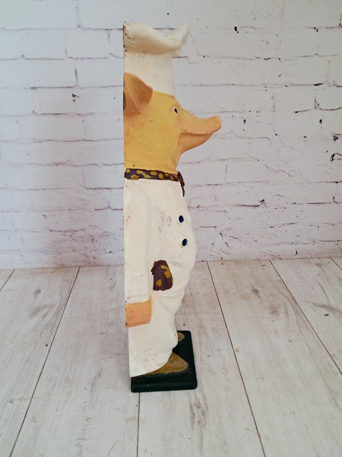 Antique Cast Iron Butcher’s Pig Advertising – Large Vintage Shop Prop Display photo vinterior