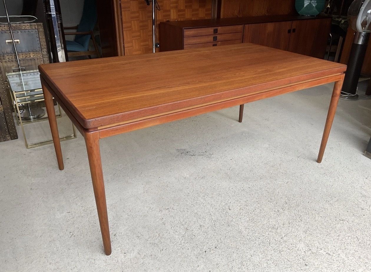 photo for sale Danish Extending Dining Table By Johannes Andersen For Christian Linneberg