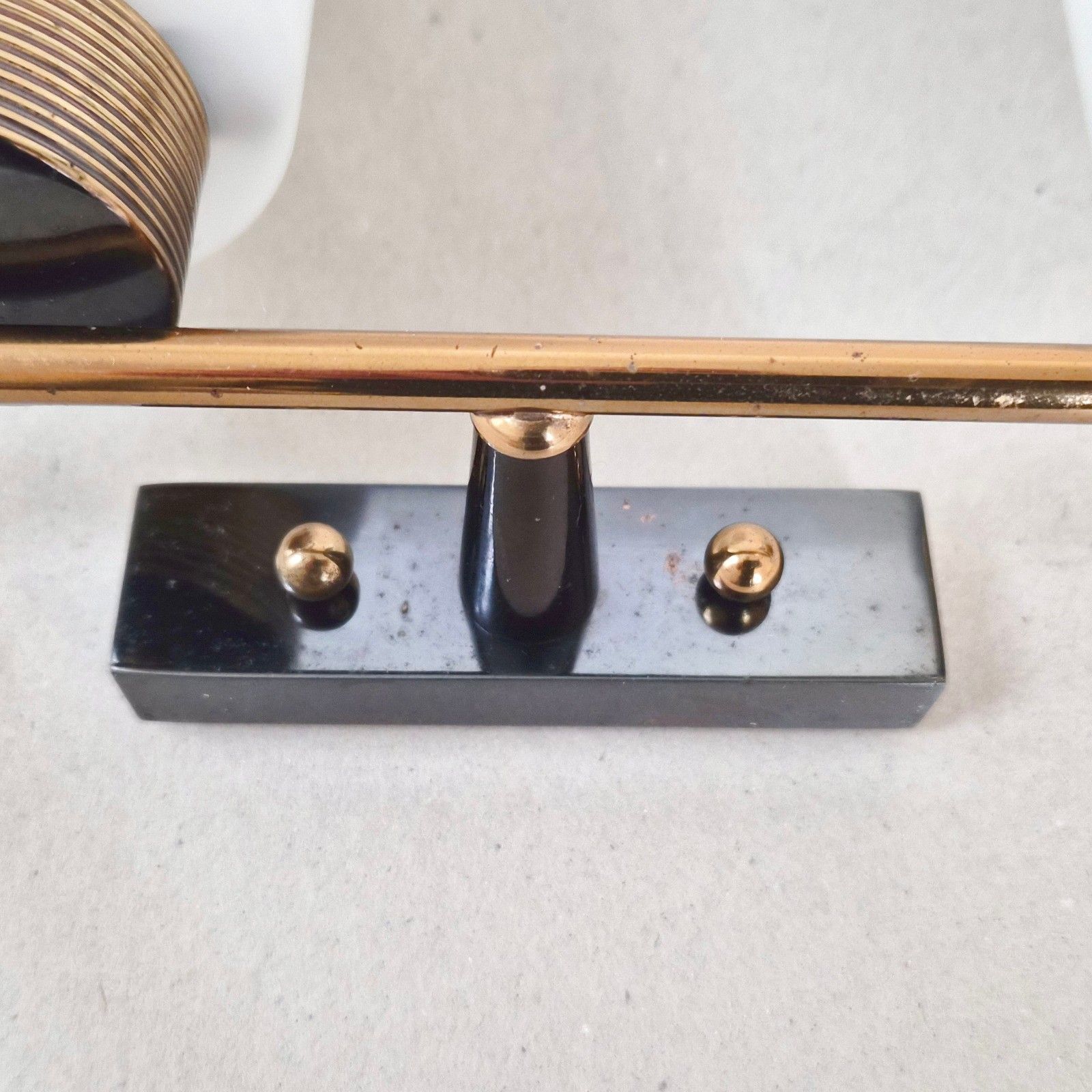 Vintage 1950s House Arlus Brass Metal & Glass Sconce 50s Rockabilly 1950s photo buy