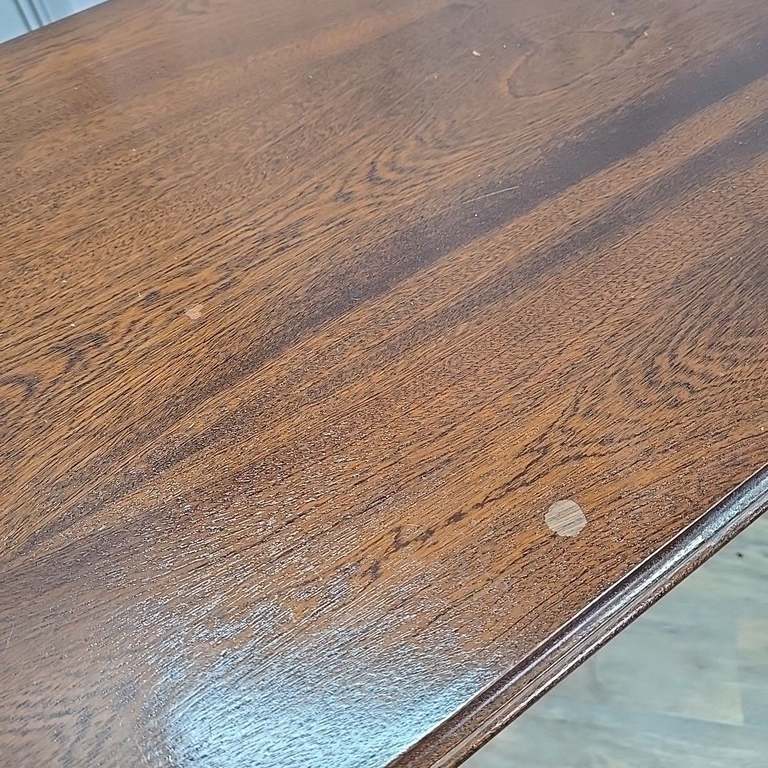 Antique Style Writing Table Console Desk Georgian Mahogany Drawers Wooden photo vintage