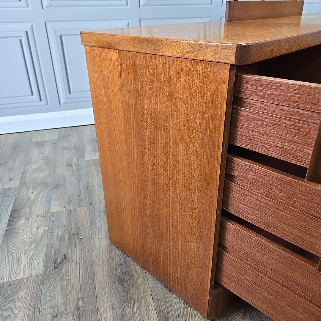 photo furniture Stag Cantata Dressing Table Mid Century Teak Vanity Desk Mirror Retro Vintage