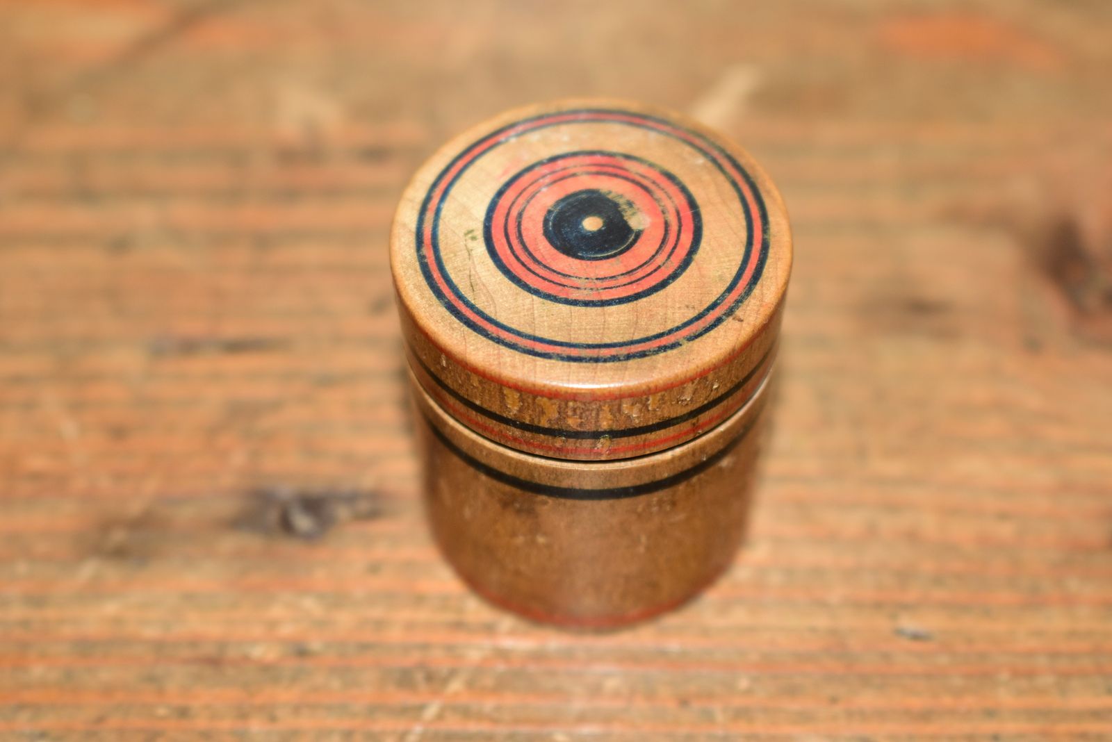 Georgian Tunbridge Ware Treen Pot With 16 Bone Card Counters C1820 Pocket Gaming photo for sale