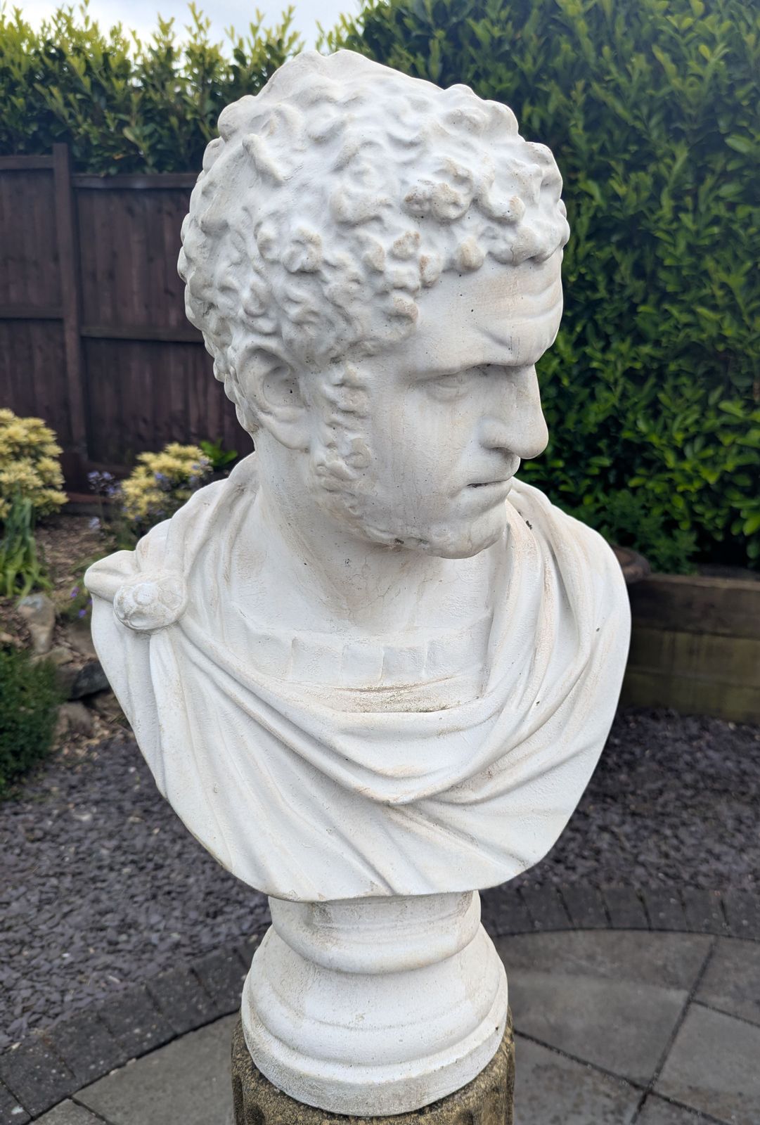 Superb Vintage Caracella Roman Emperor Marble Di Latte Bust  Delivery Available 0128. photo for sale