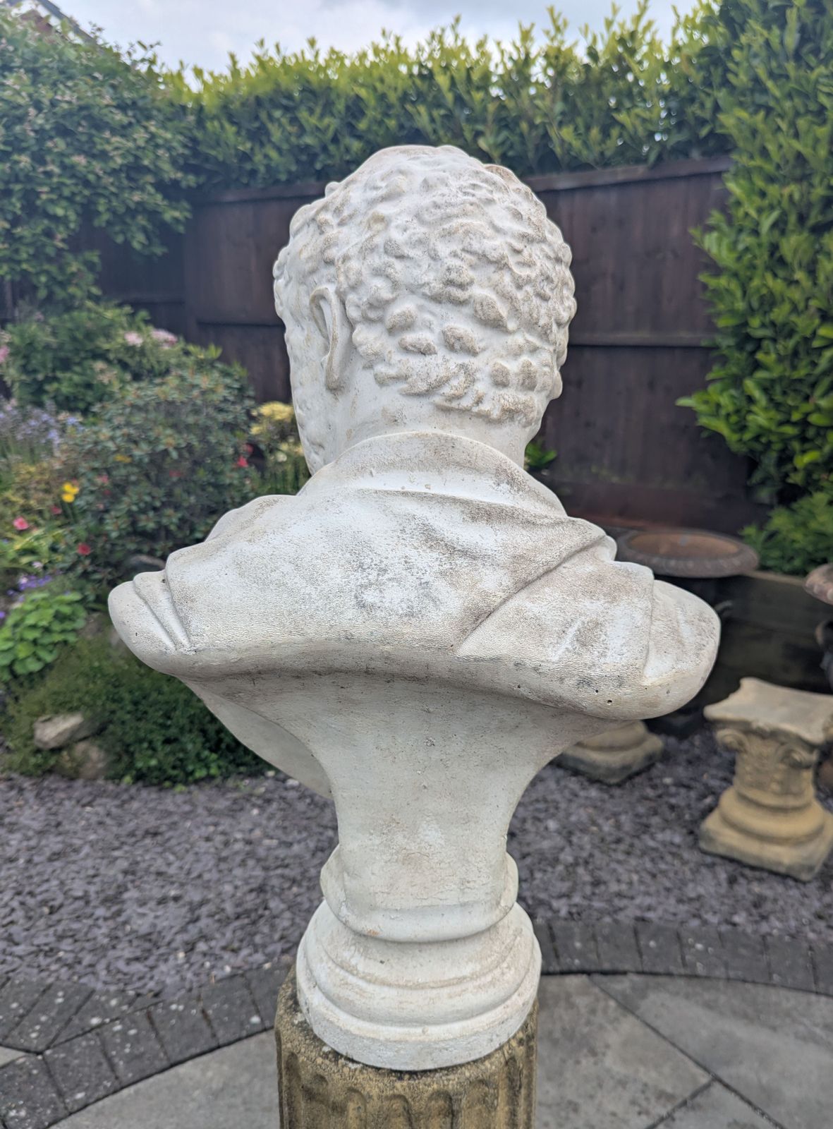Superb Vintage Caracella Roman Emperor Marble Di Latte Bust  Delivery Available 0128. photo vinterior