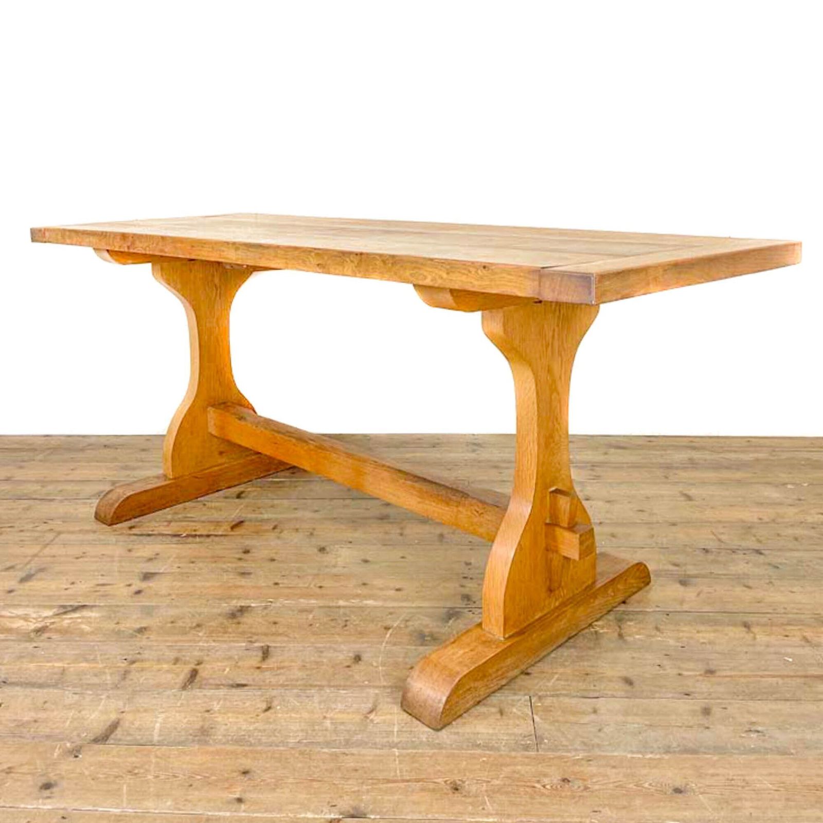 Early 20th Century Pale Oak Dining Table | Antique Furniture | Antique Kitchen Table | Antique Oak Table (M 2604) photo buy