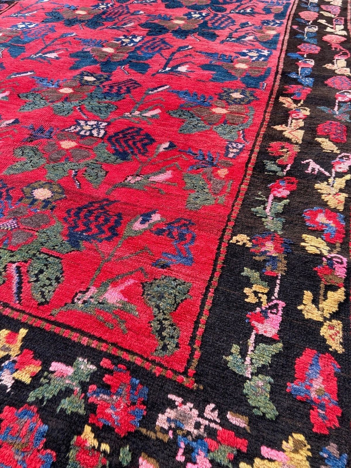 photo furniture Antique Caucasian Karabagh Rug 2.40m X 1.37m