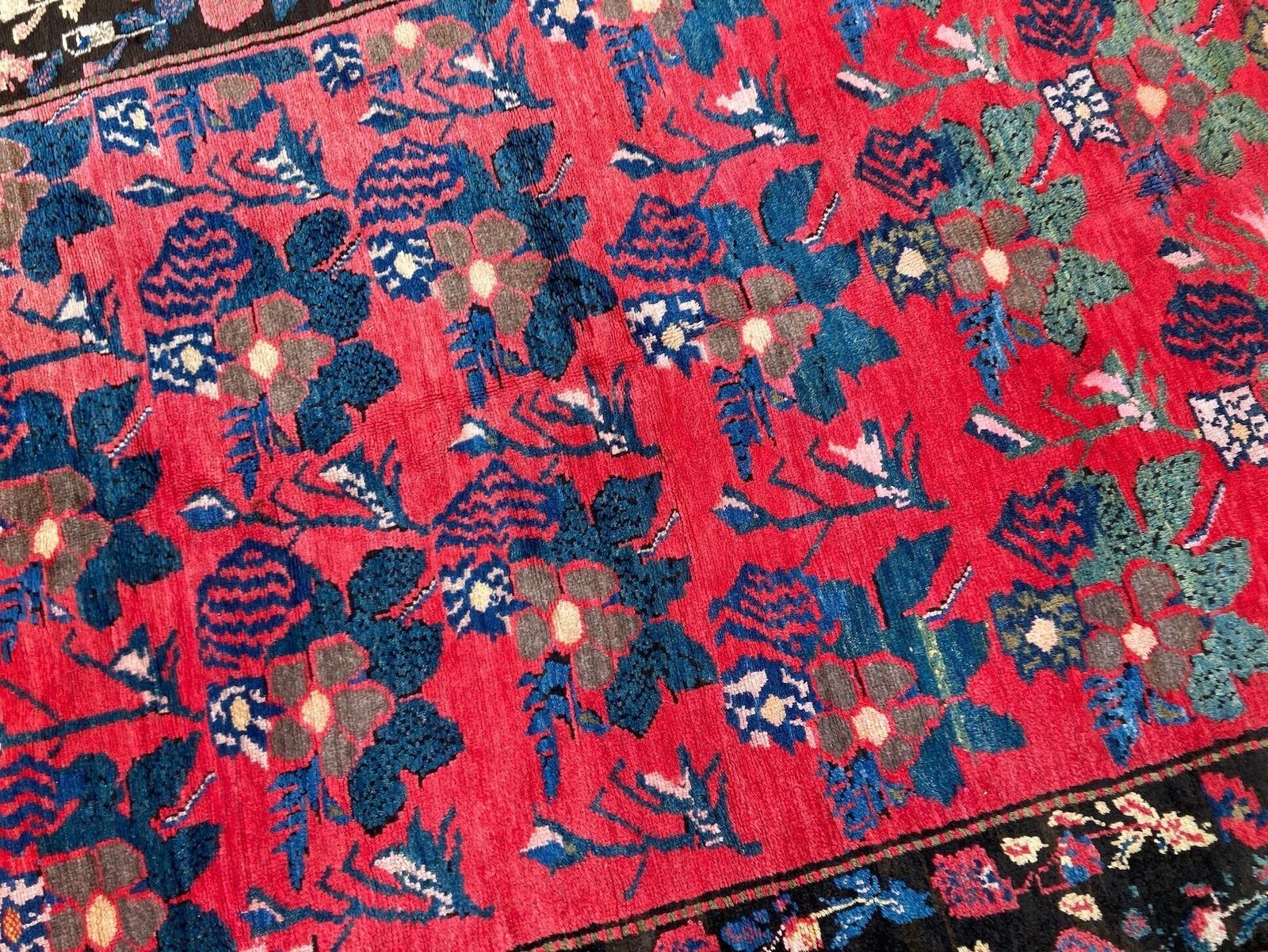 Textiel Antiek Kaukasisch Karabagh tapijt 2,40 m x 1,37 m photo