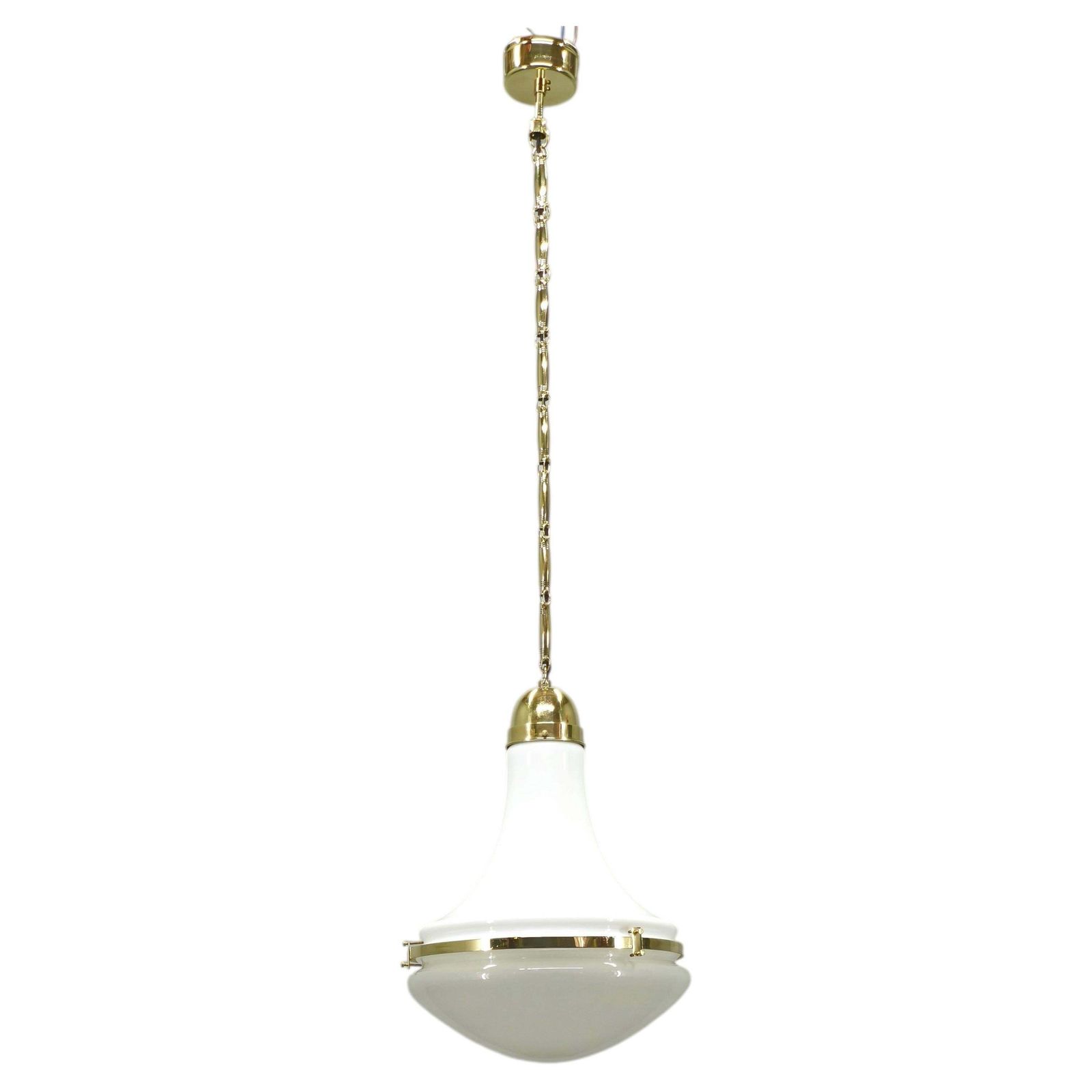 Peter Behrens art deco hanglamp voor Siemens, Duitsland jaren 1930