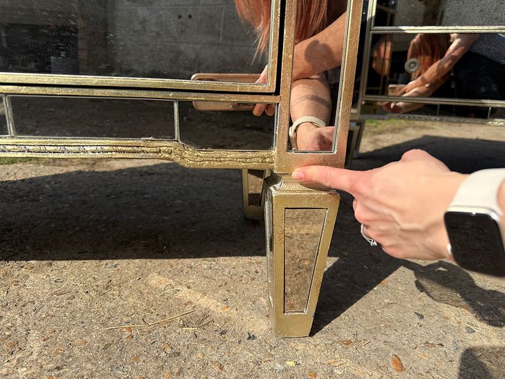 Furniture Pair Of Mirrored Drawers By Philipe Marques 3 Drawer Venetian Chest photo
