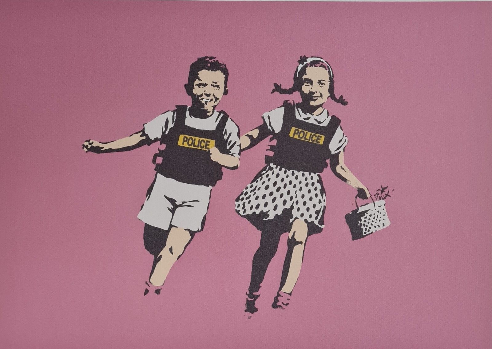 Banksy * Jack E Jill * 50x35 Cm * Litografia * Limitata # 11/60 photo furniture