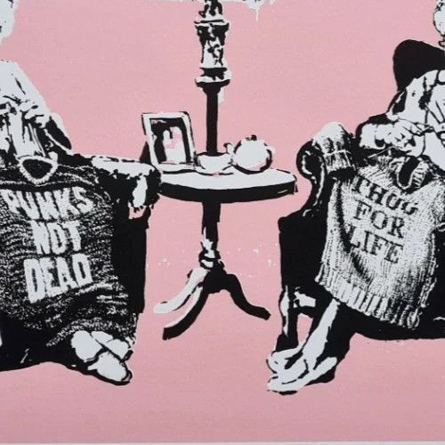 Banksy * Grannies * 50 X 35 Cm * Lithografie * Kunstdruck * Limitiert # 61/150 photo 7757.0