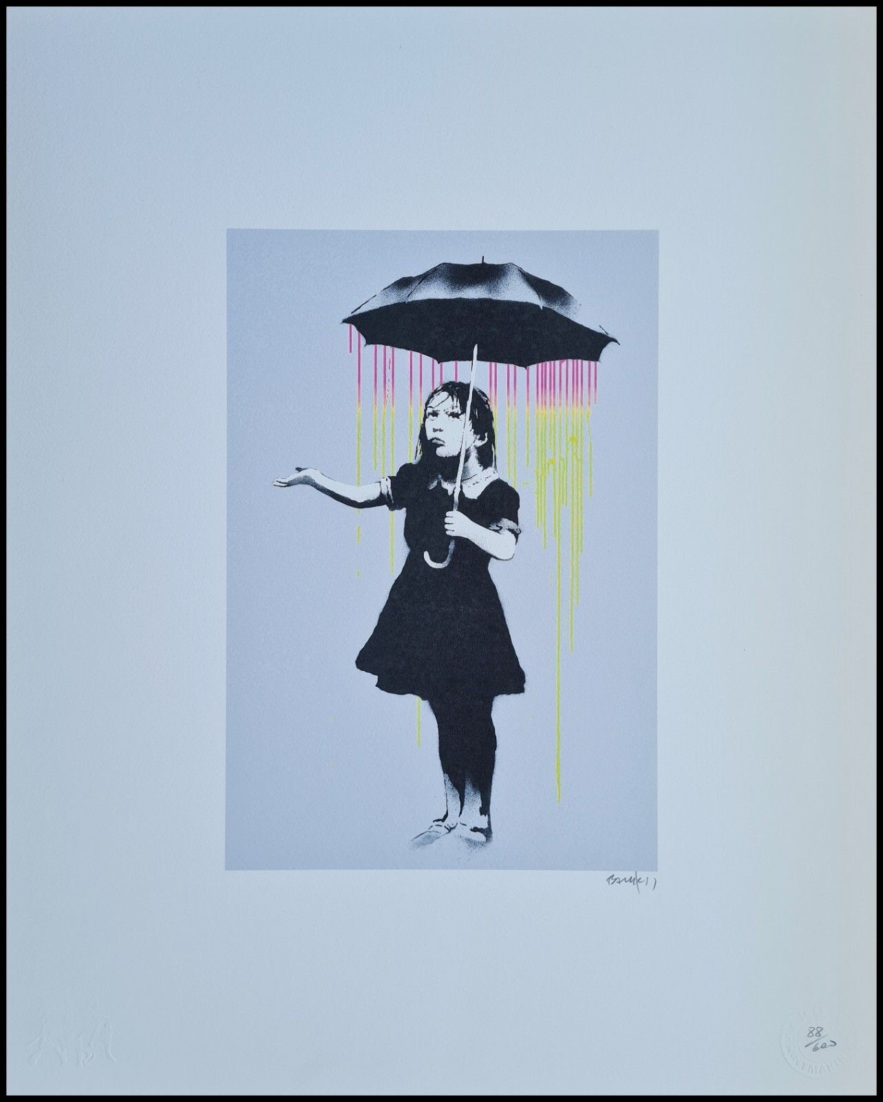Banksy * Nola * 50 X 40 Cm * Lithografie * Kunstdruck * Limitiert # 88/600