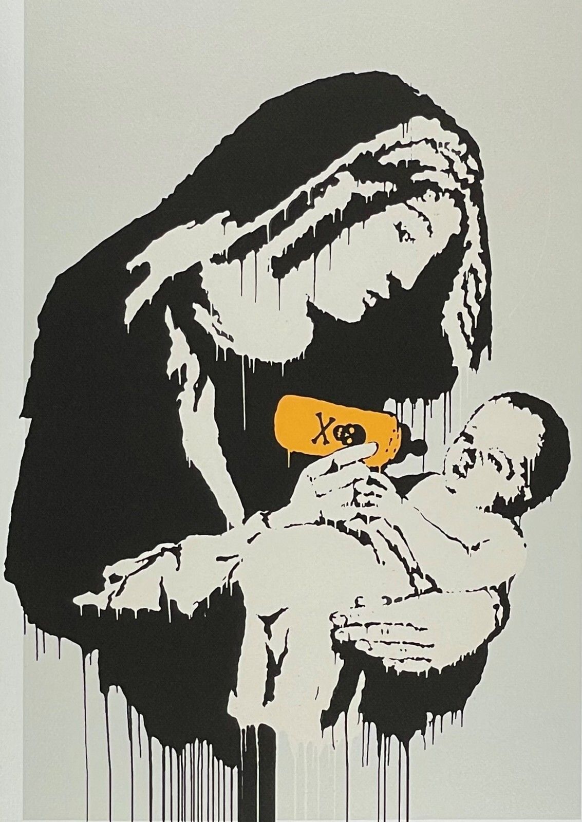 Banksy * Toxic Mary * 70x50 Cm * Lithografie * Kunstdruck * Limitiert # XX/150 photo furniture