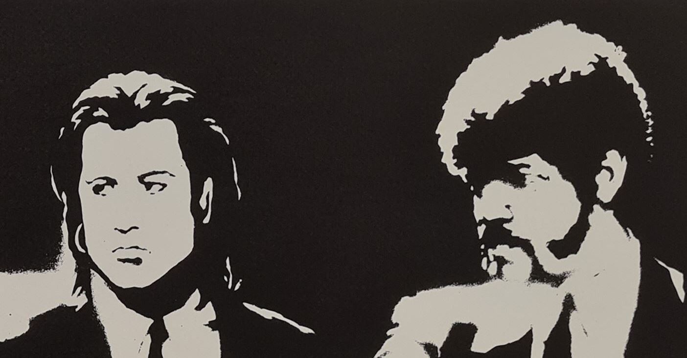 Banksy * Pulp Fiction * 70x50 Cm * Lithografie * Kunstdruck * Limitiert # 33/150 photo vinterior