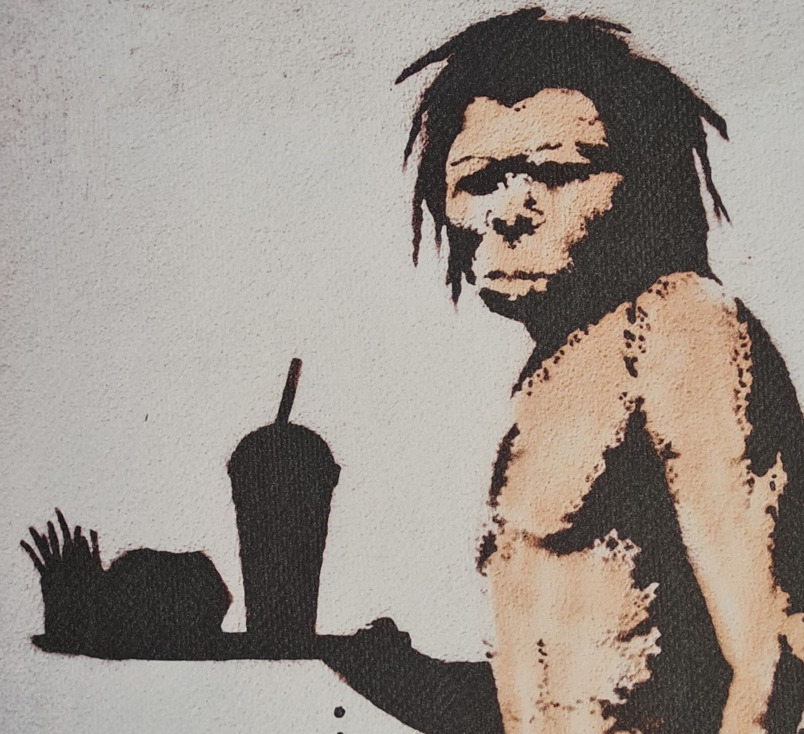 Banksy * Caveman * 50x35 Cm * Lithografie * Limitiert # 52/60 photo for sale