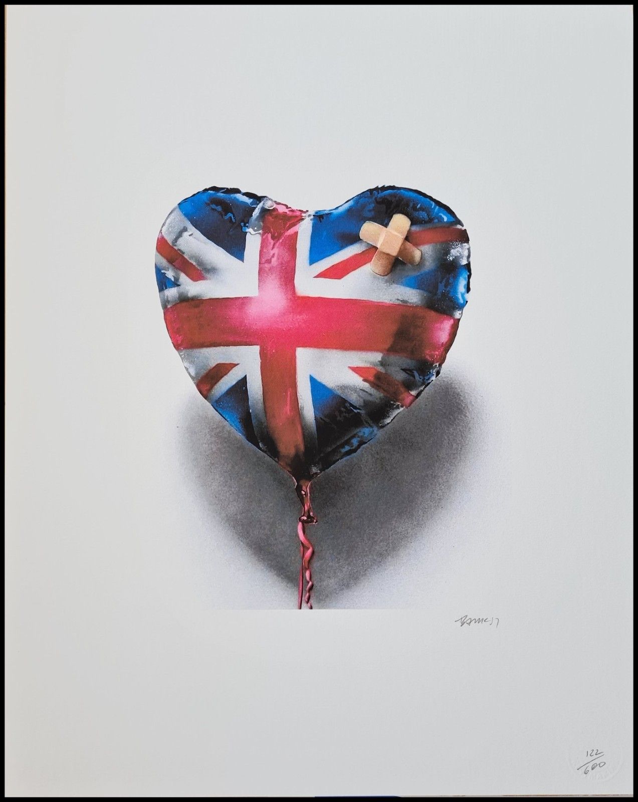 Banksy * Untied Kingdom * 50 X 40 Cm *Lithografie*Kunstdruck*Limitiert # 122/600
