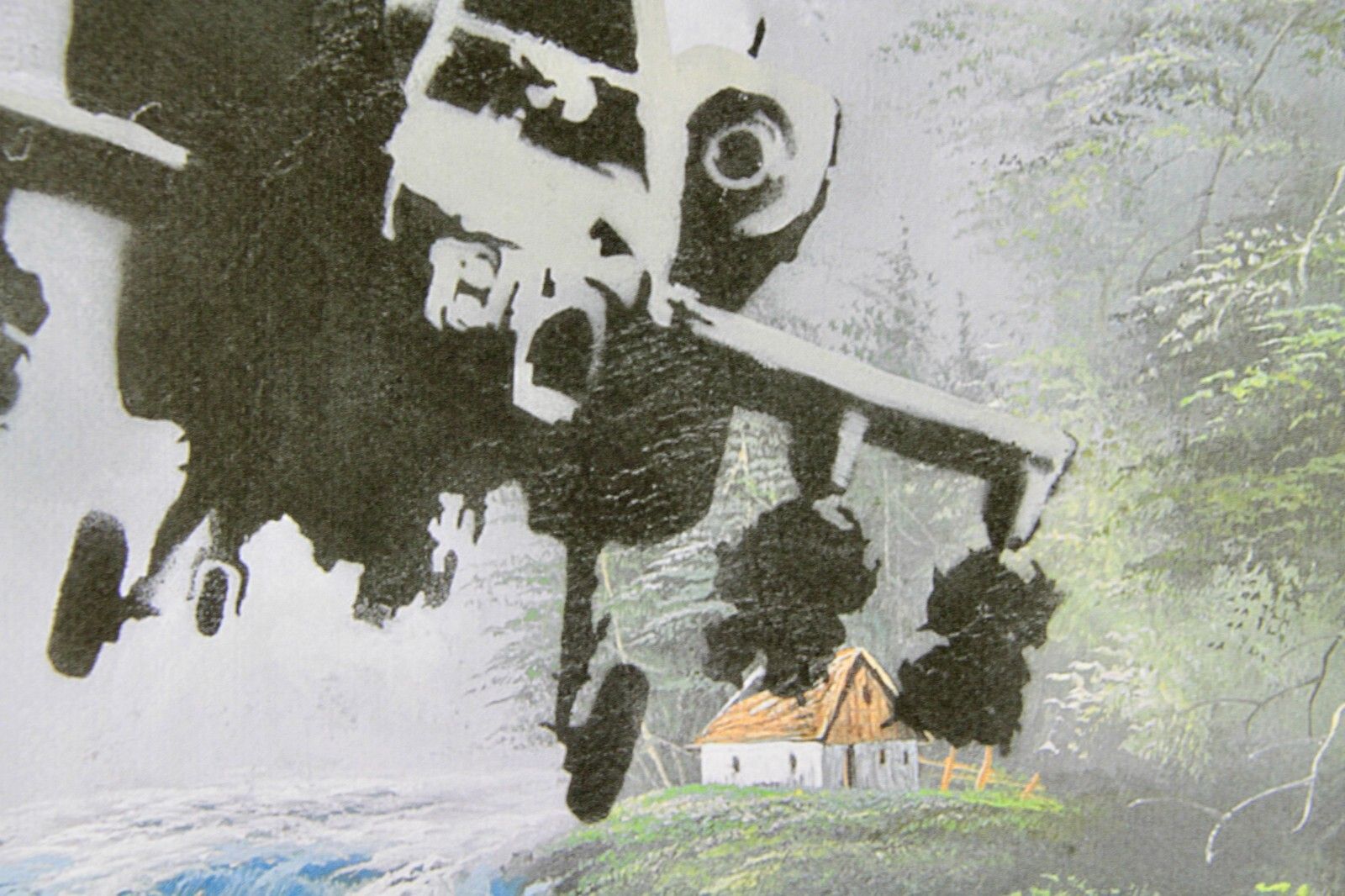 Banksy * Corrupted Oil * 70x50 Cm * Lithografie * Limitiert # 48/150 photo Art