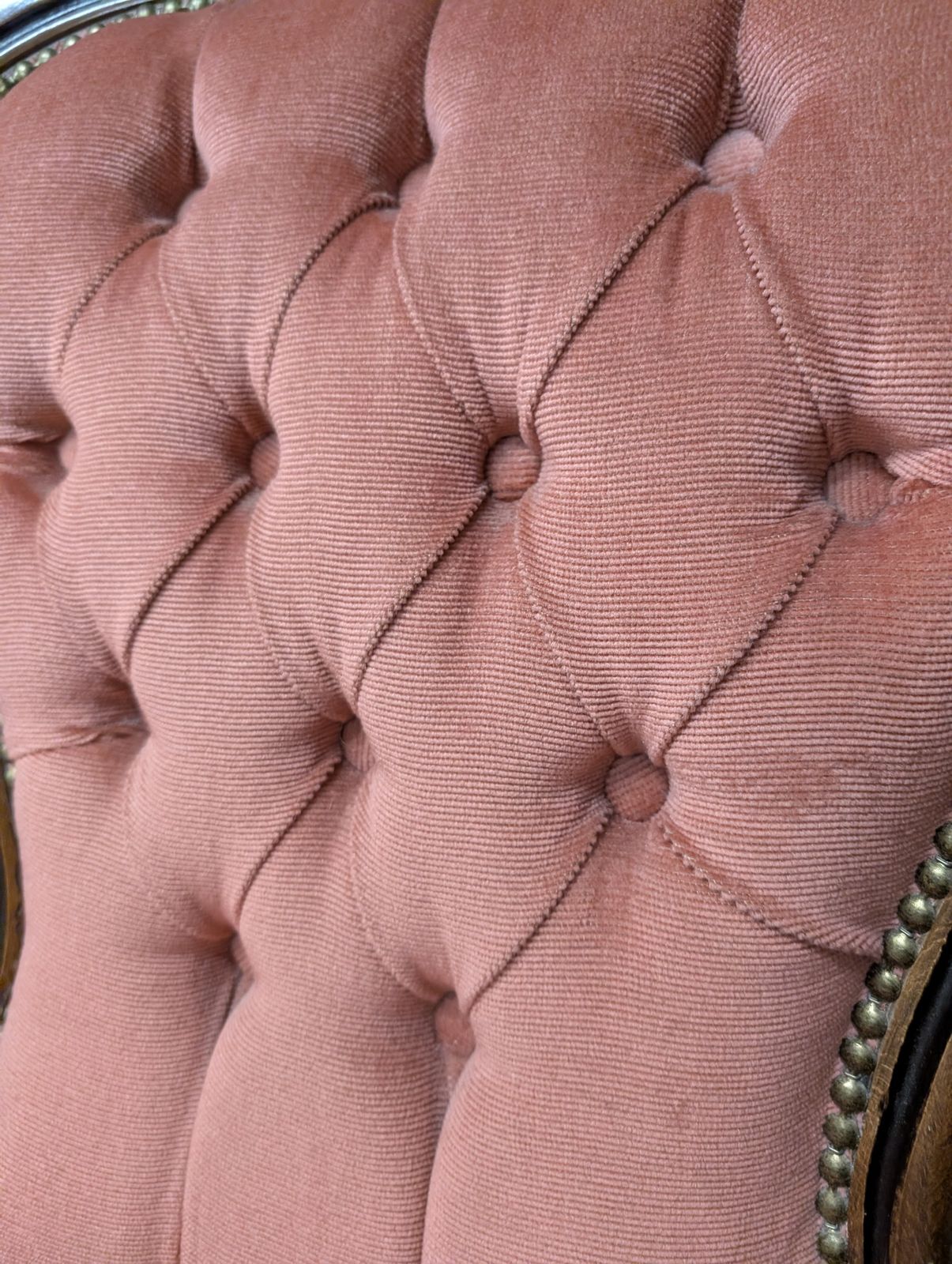 Victorian Mahogany Spoon Back Ladies Chair, Deep Buttoned Pink Upholstery, Circa 1870 photo buy