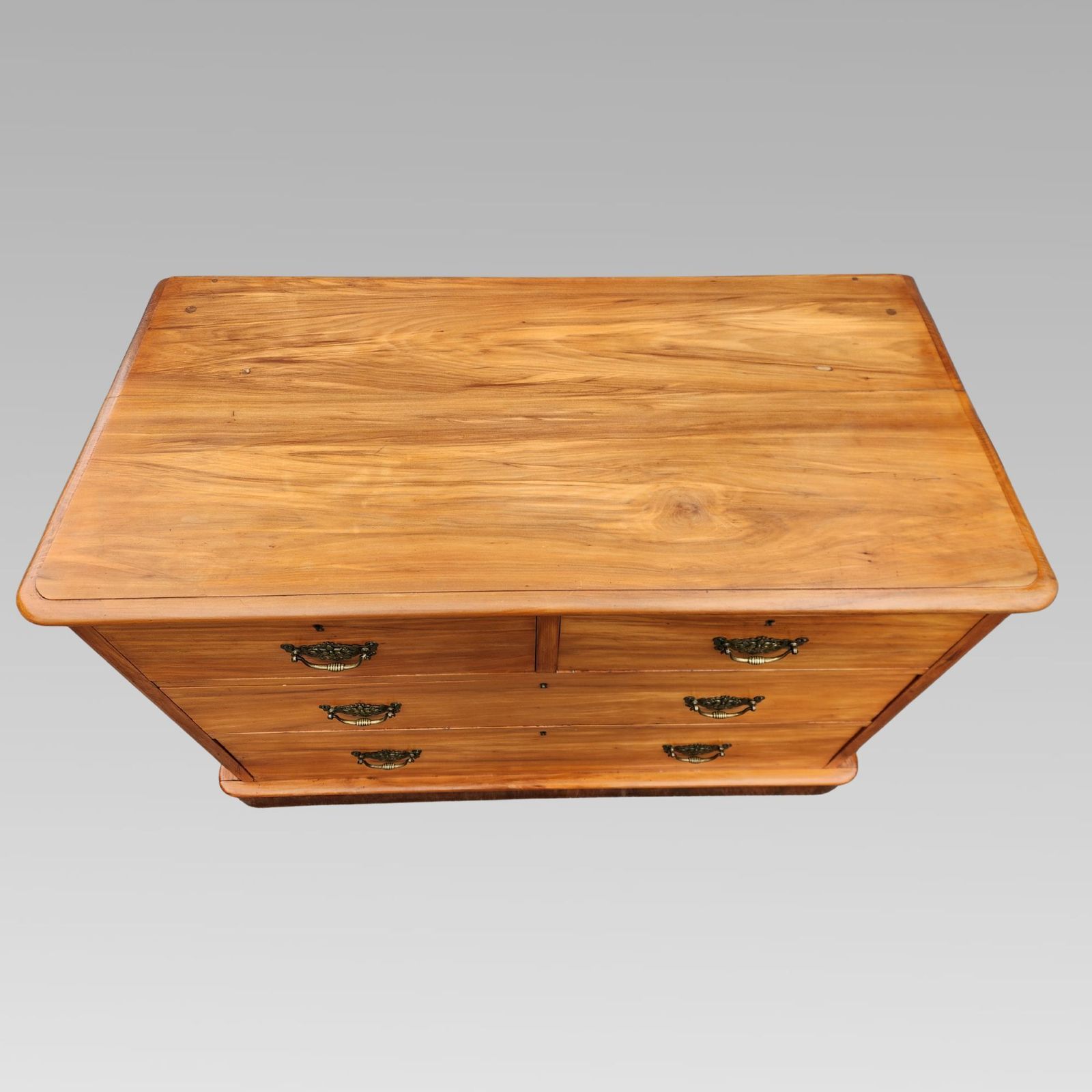 Fabulous Condition Edwardian Satinwood Chest Of Drawers Original Handles photo furniture