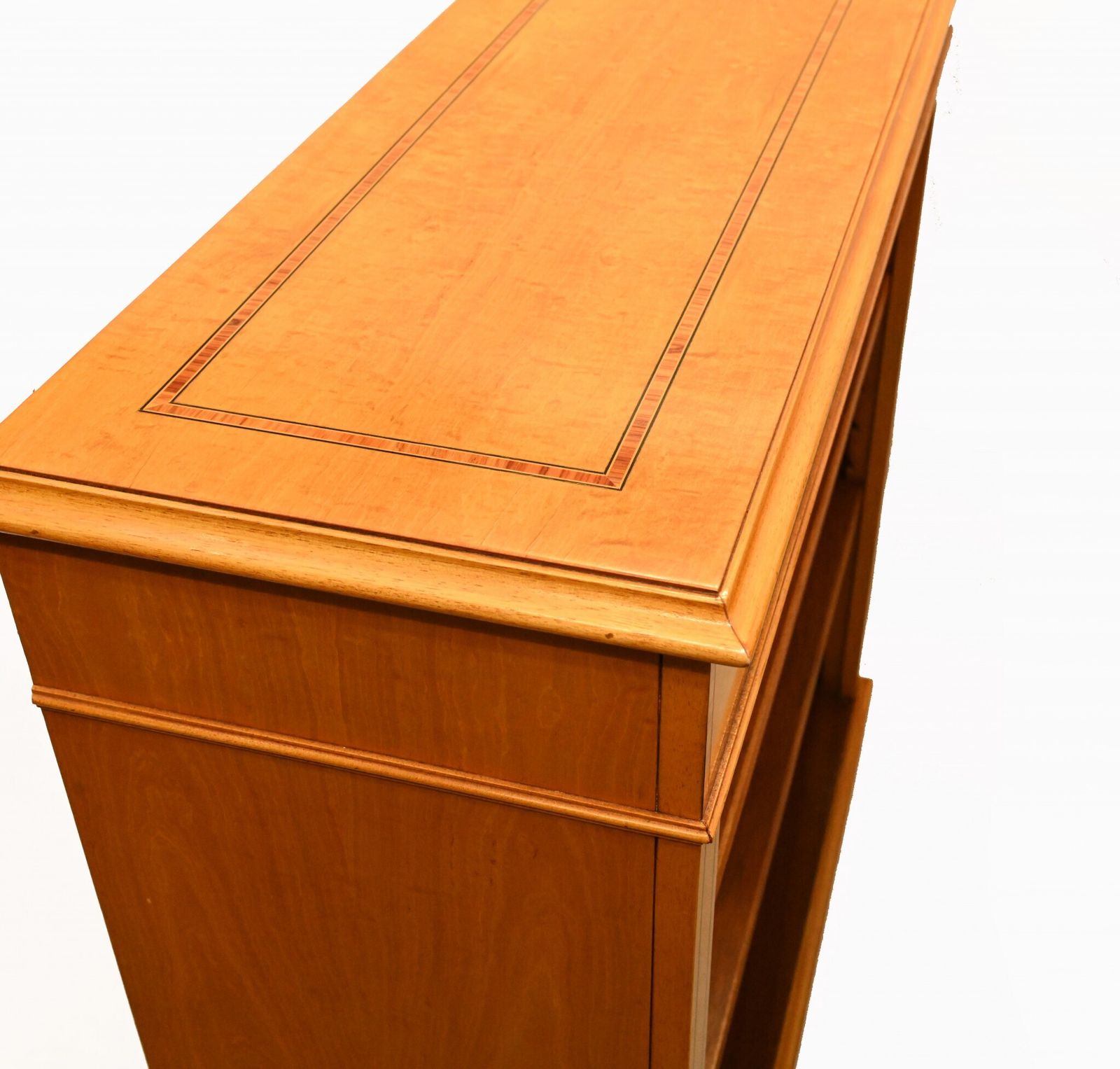 photo vinterior Regency Open Bookcase In Satinwood Sheraton Bookcases Bespoke