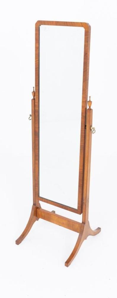 French Cheval Mirror French Antique Swivel Glass Walnut