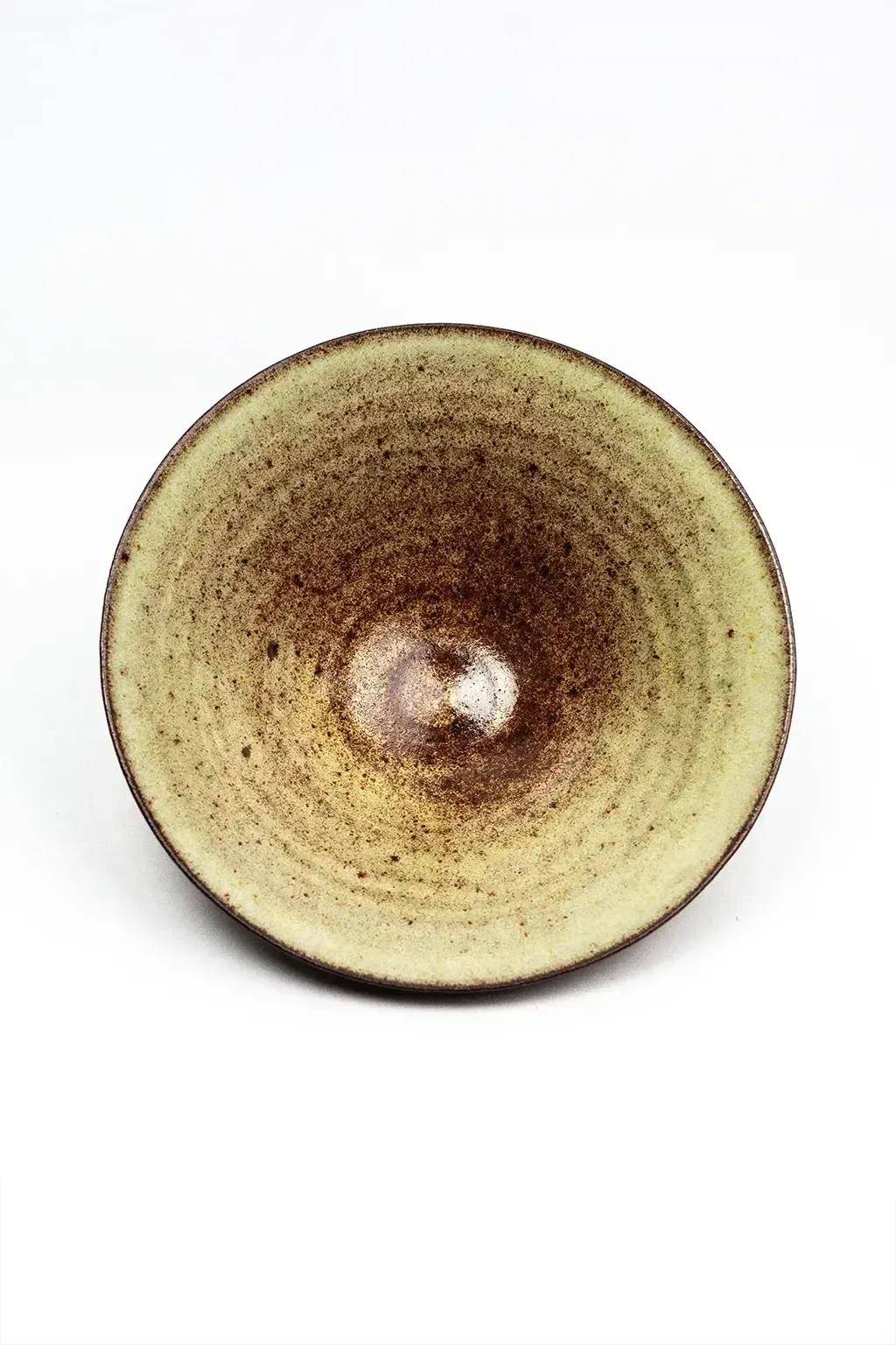 Gedraaide stoneware schaal, Accolay Pottery, Yonne, ca. 1950–1970 photo vinterior