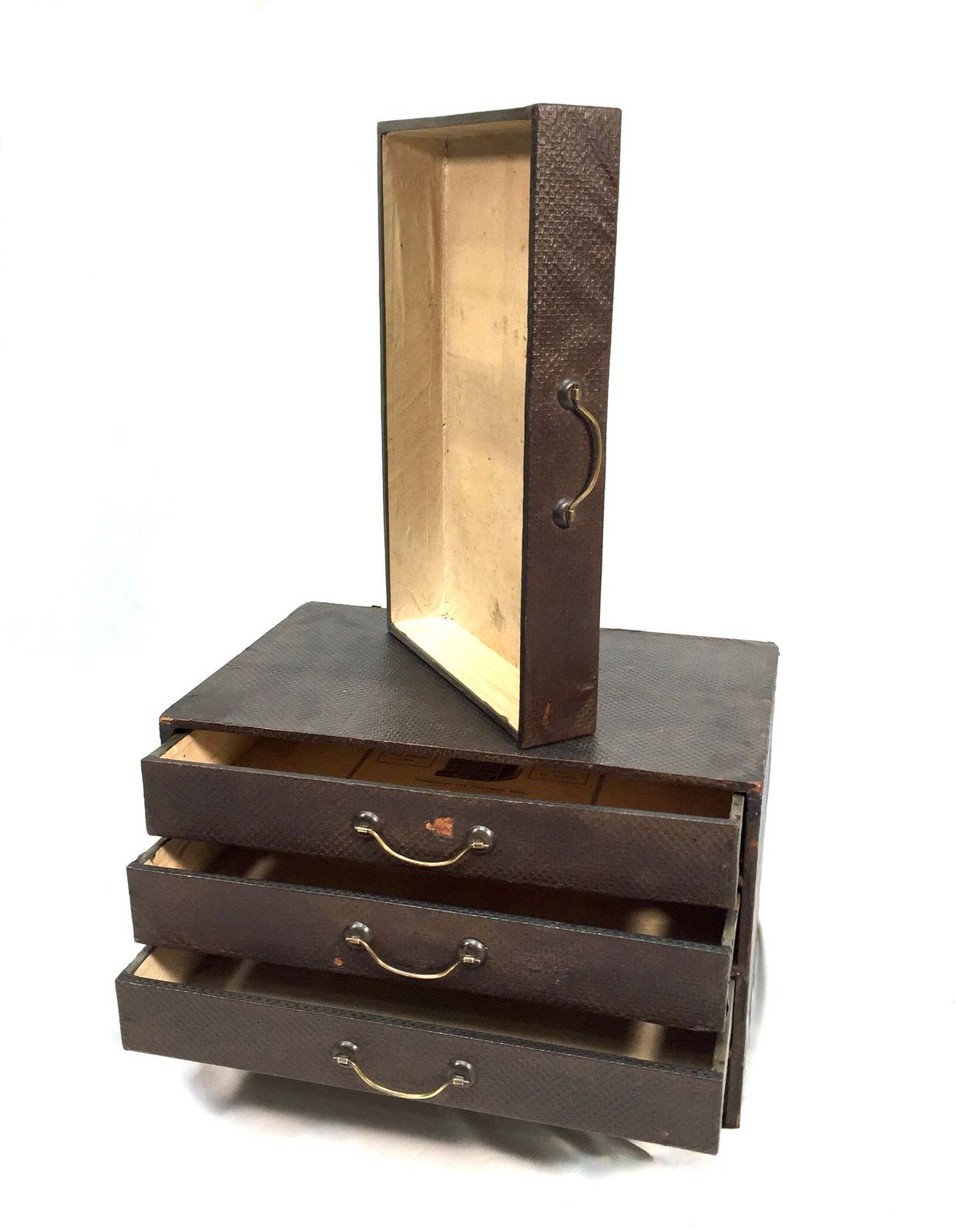 Furniture Antique "The Leader Cabinet" Drawers / Storage Filing Box / Early 20th Century photo