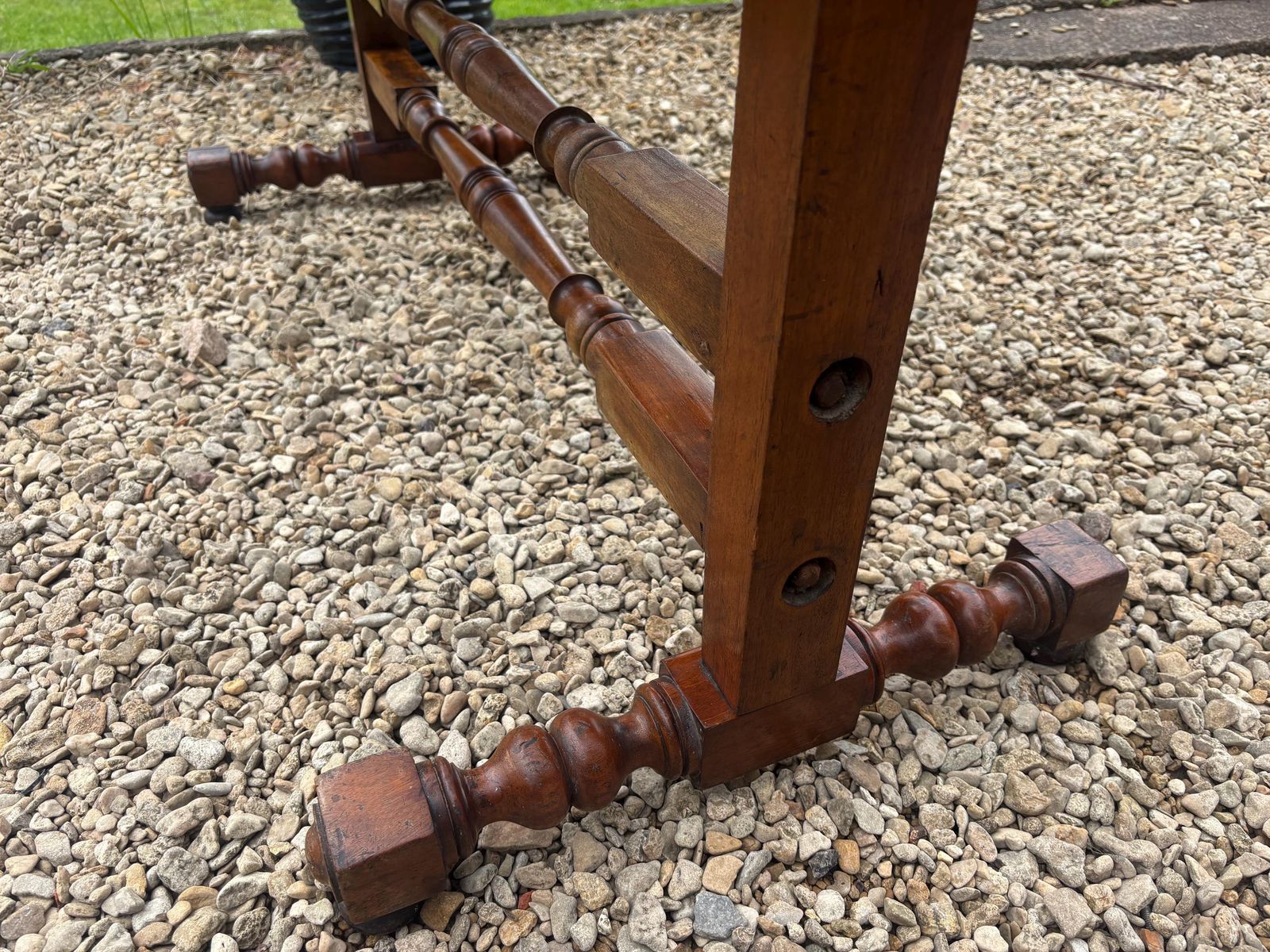 photo furniture Antique William IV Mahogany And Rattan Rocking Crib.
