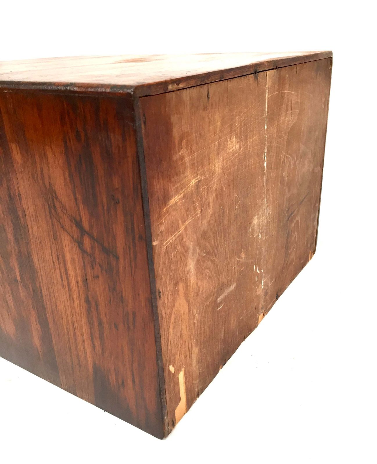 photo furniture Antique Wooden Desktop Oak Stationery Index Filing Card Drawers / Cabinet / Box