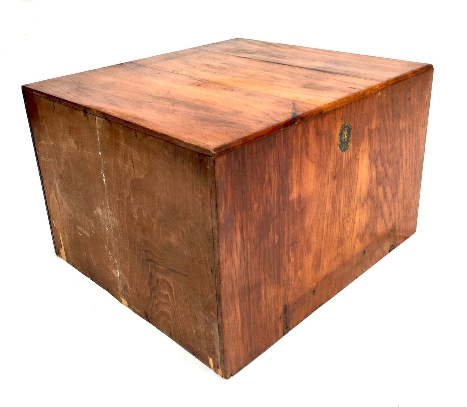 photo for sale Antique Wooden Desktop Oak Stationery Index Filing Card Drawers / Cabinet / Box