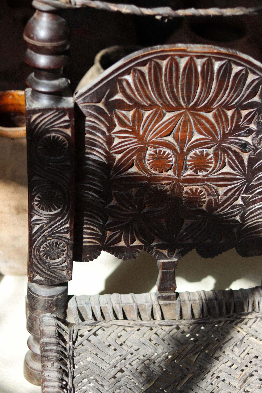 Near Pair Of 19th Century Swat Valley Pidha Chairs photo 395.0